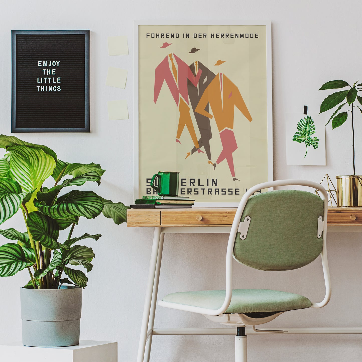 Fashion Poster in Bauhaus Style