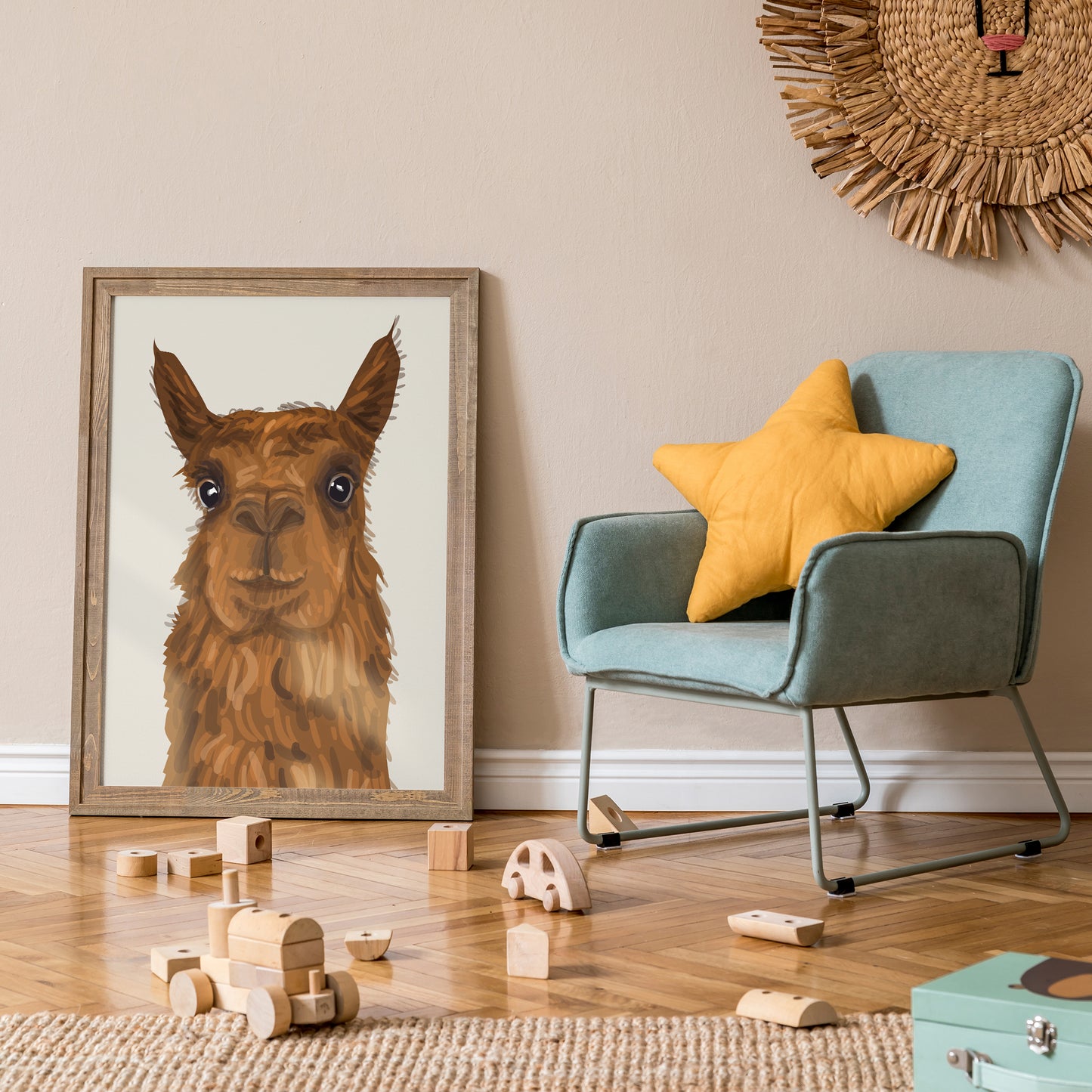 Cute Alpaca Print