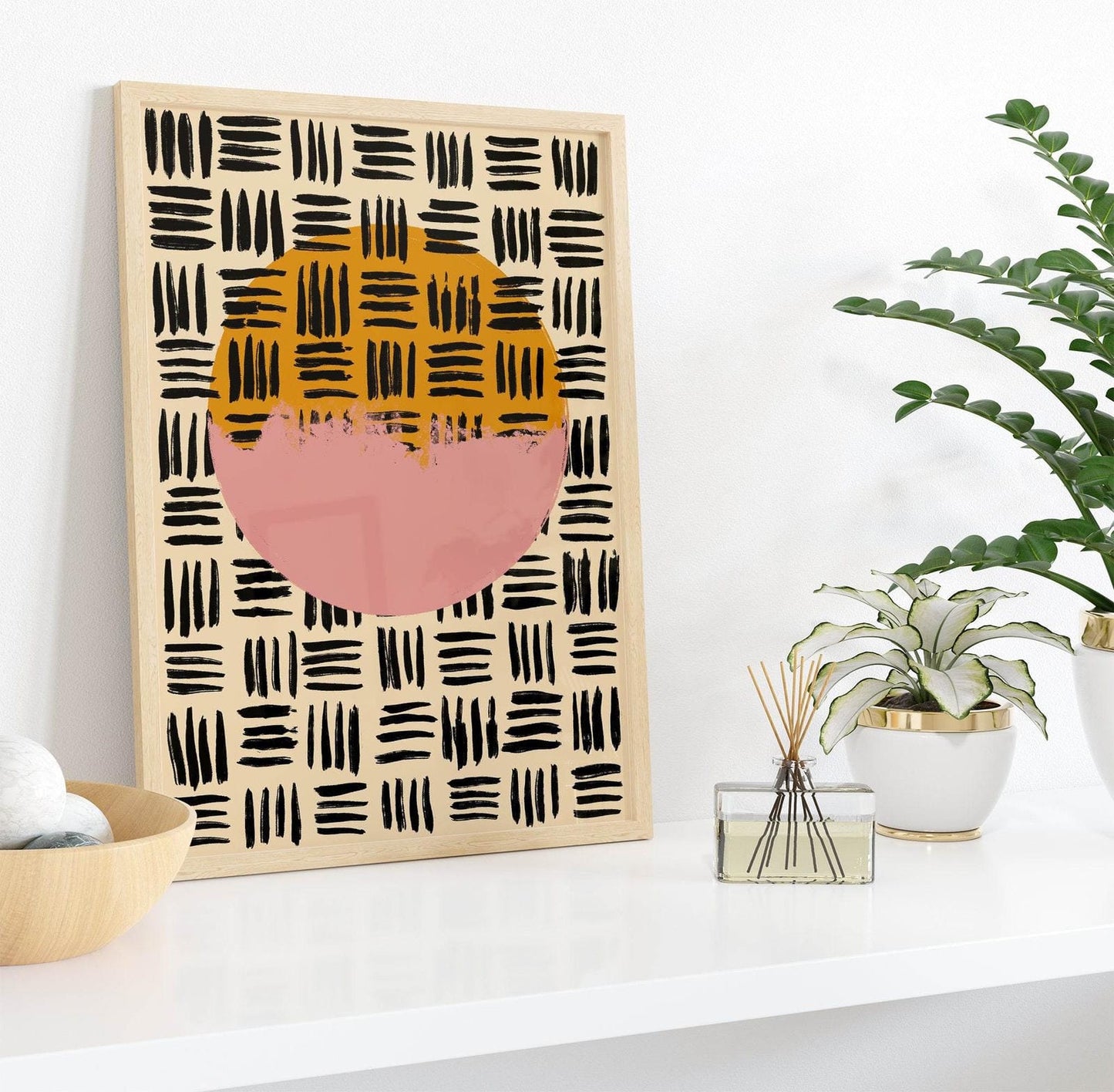 Abstract Sun Art Print - HypeSheriff Europe