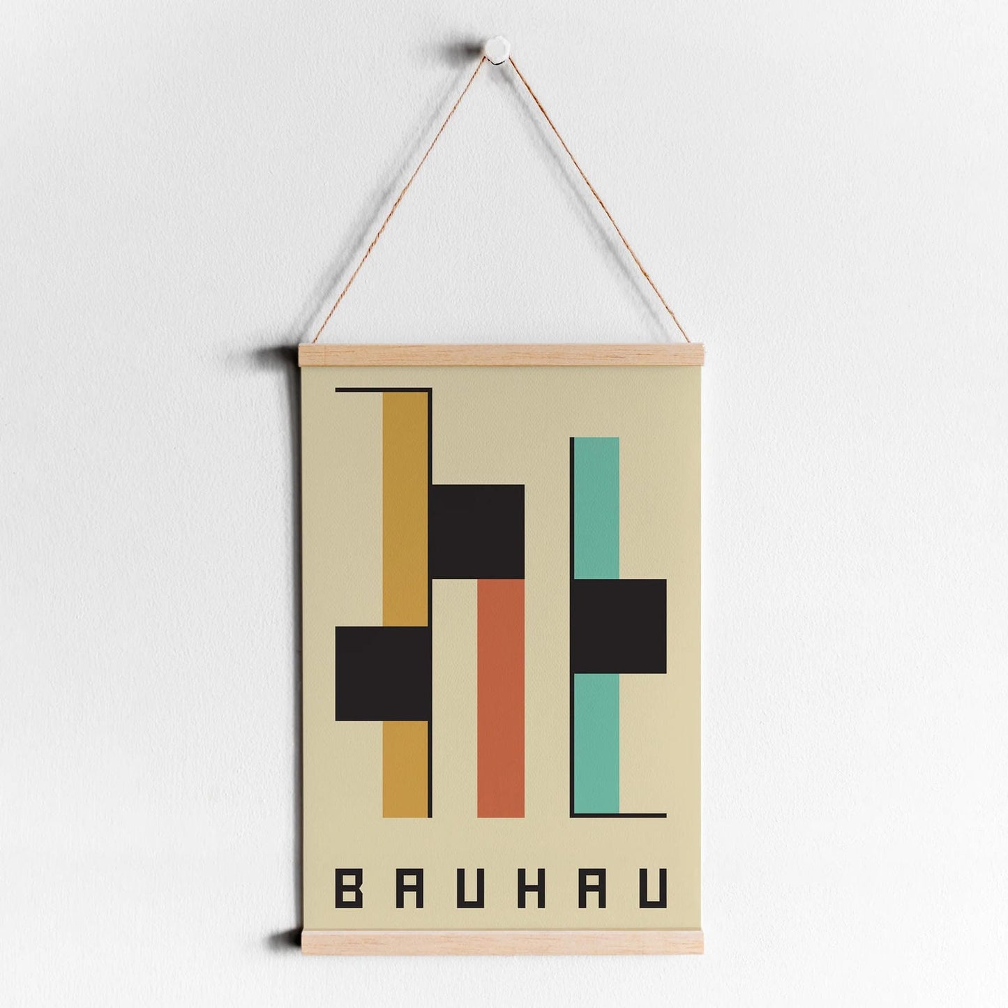 Bauhau Geometric Poster
