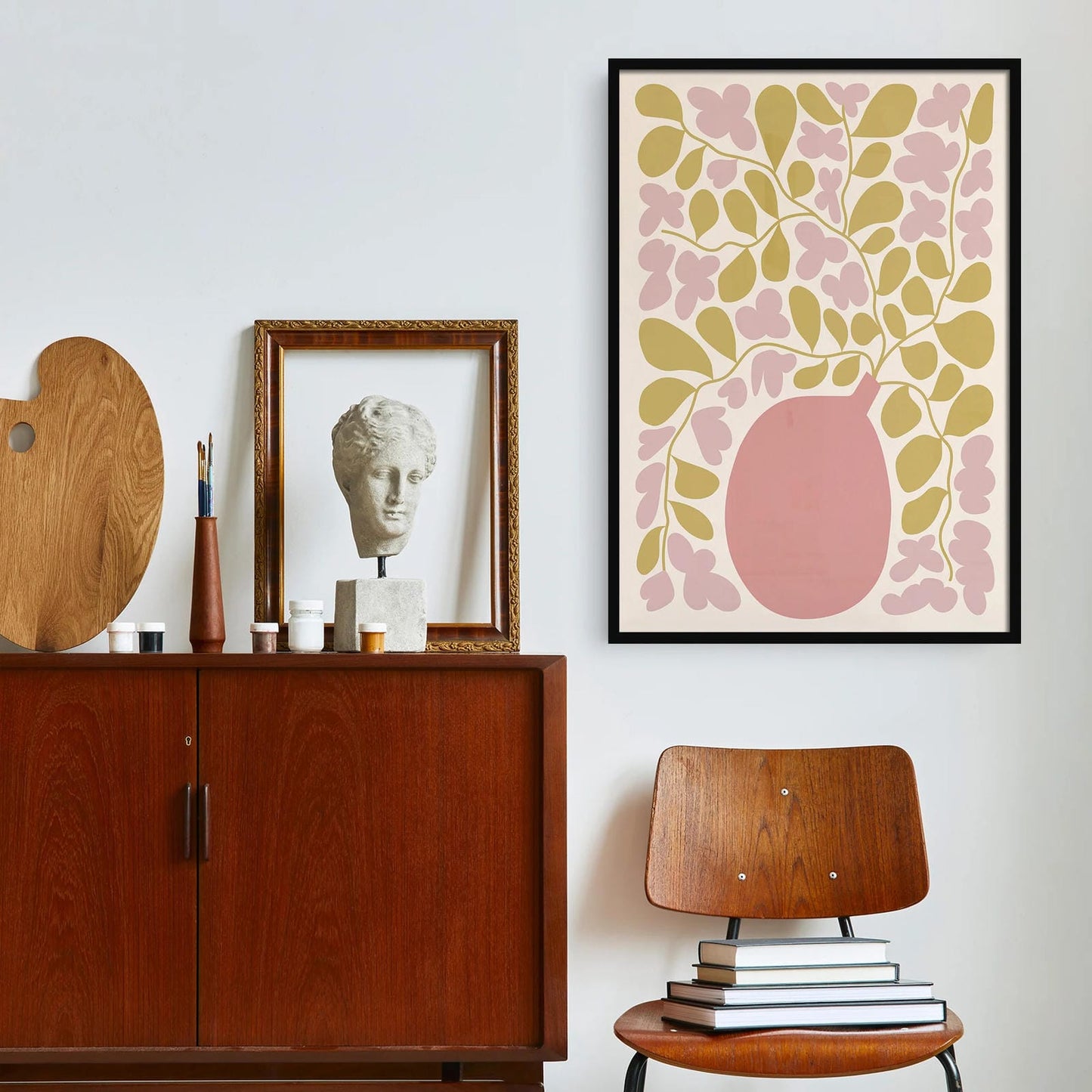 Pastel Boho Bouquets of Flowers Poster