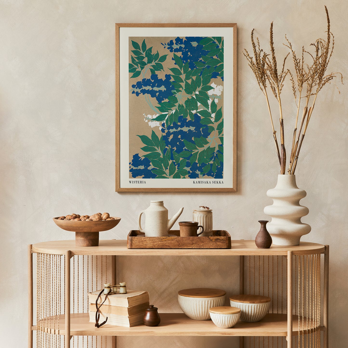 Wisteria, Kamisaka Sekka Poster