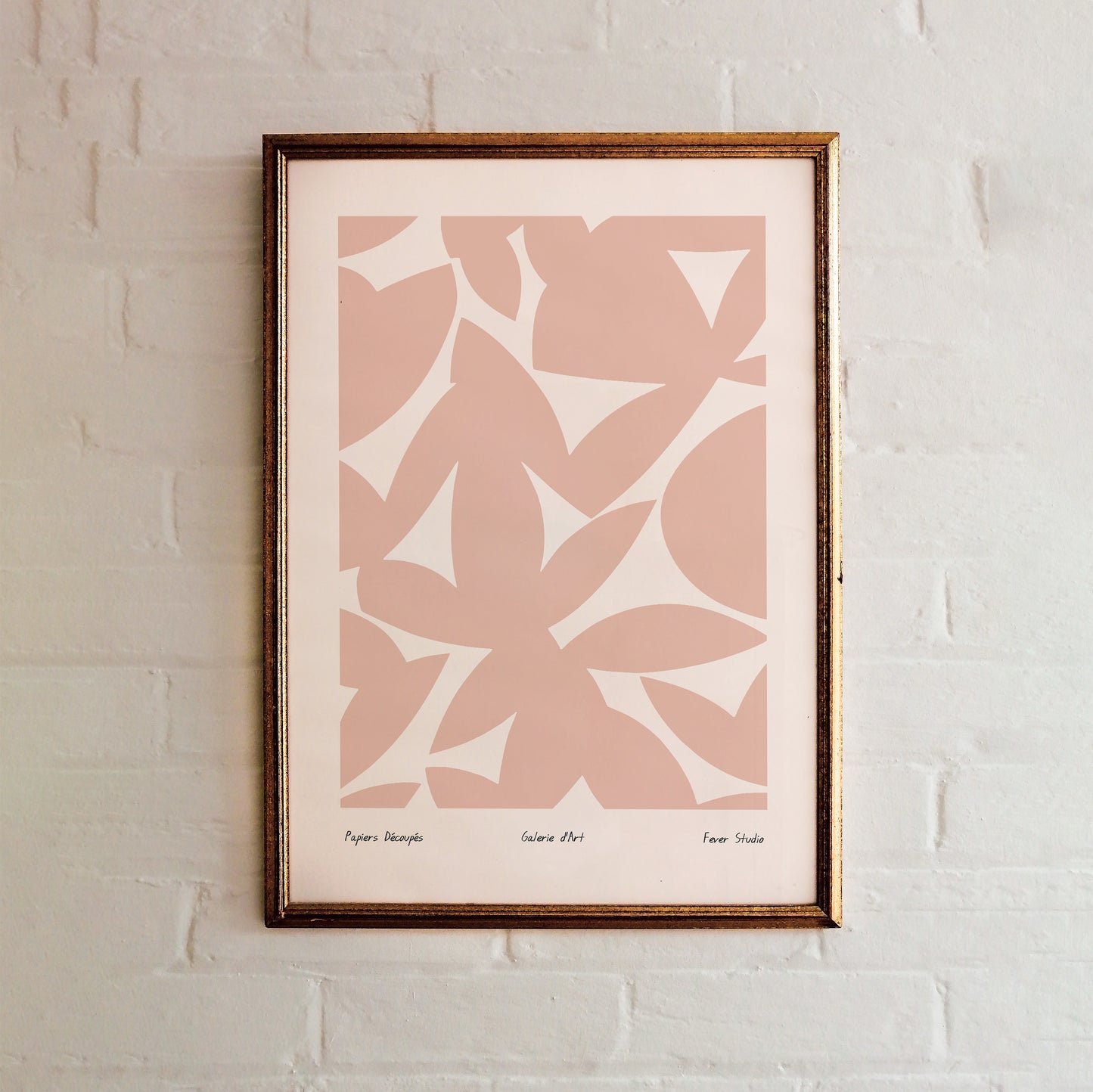 Papiers Découpés Pink Poster