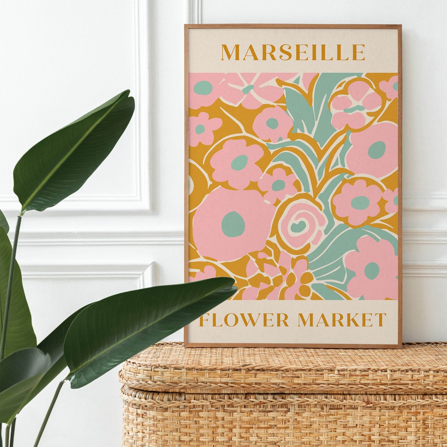 Marseille Flower Market Poster - HypeSheriff Europe