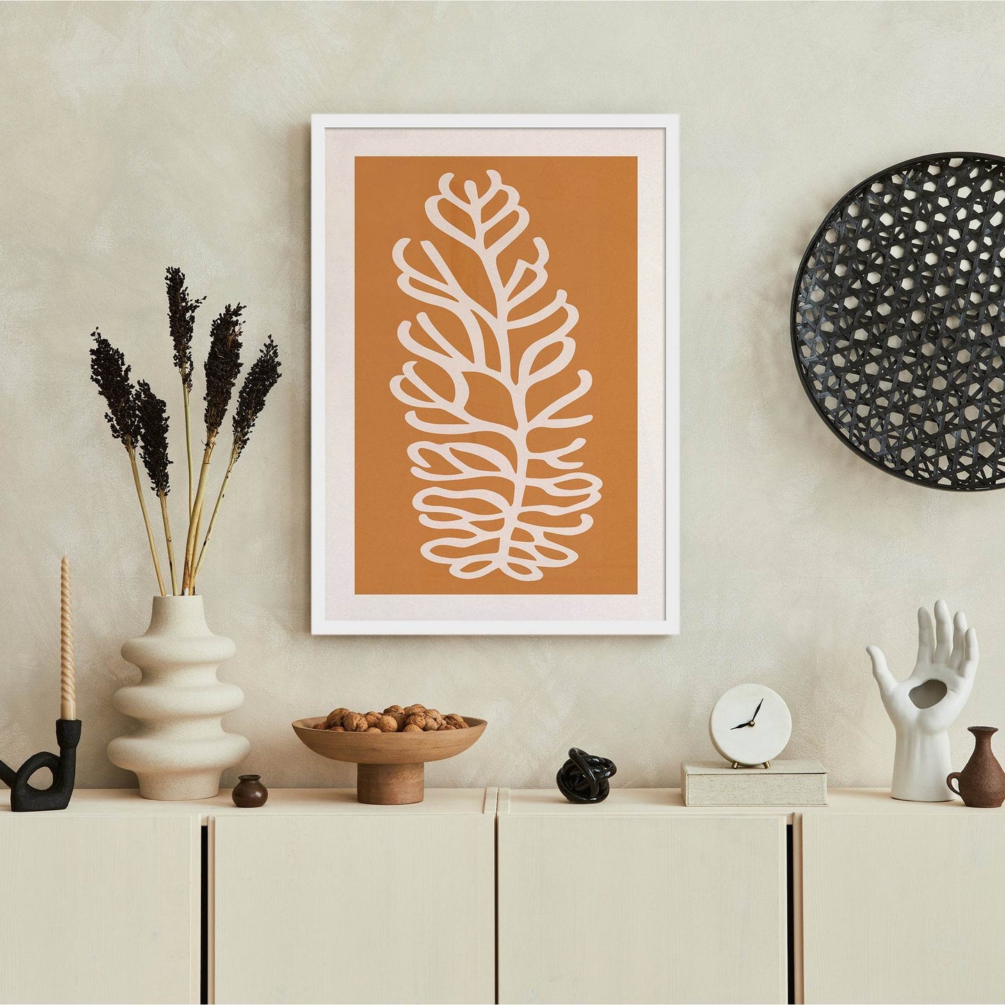 Bohemian Leaf Art Print - HypeSheriff Europe