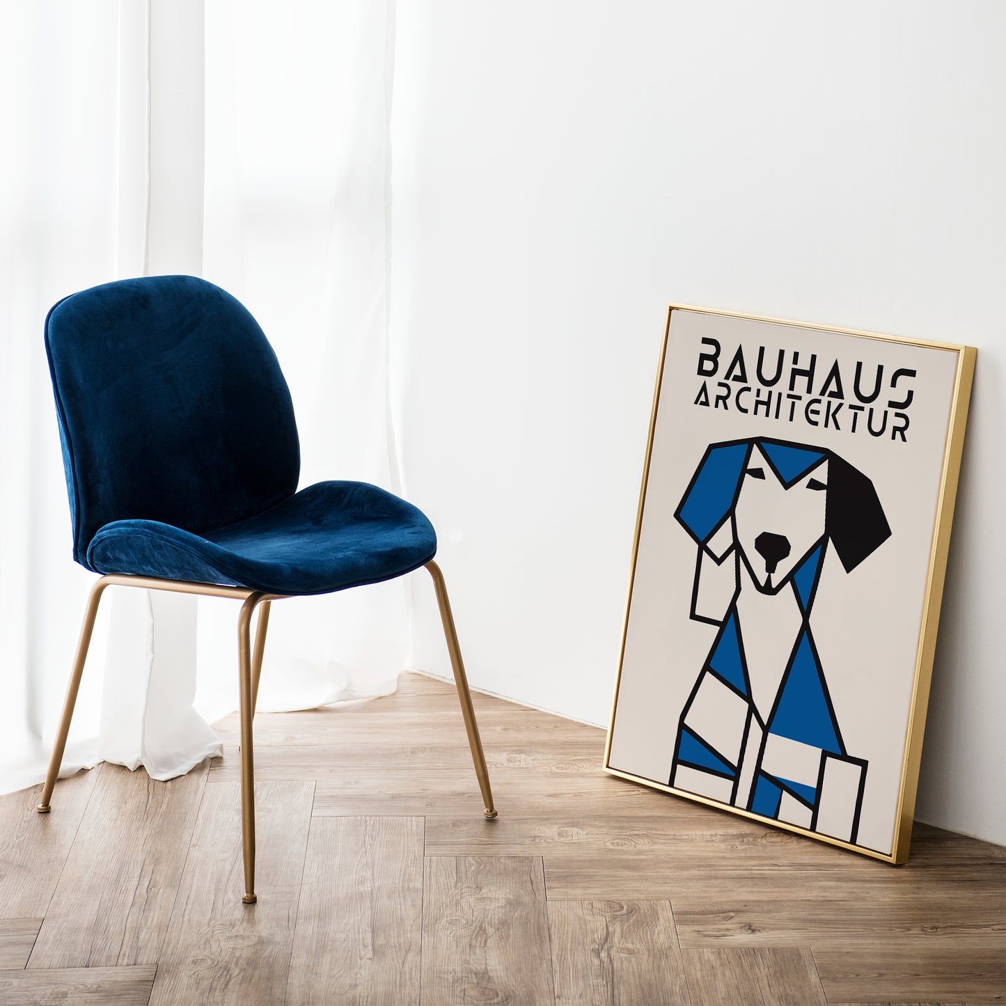 Bauhaus Architektur Dog Poster