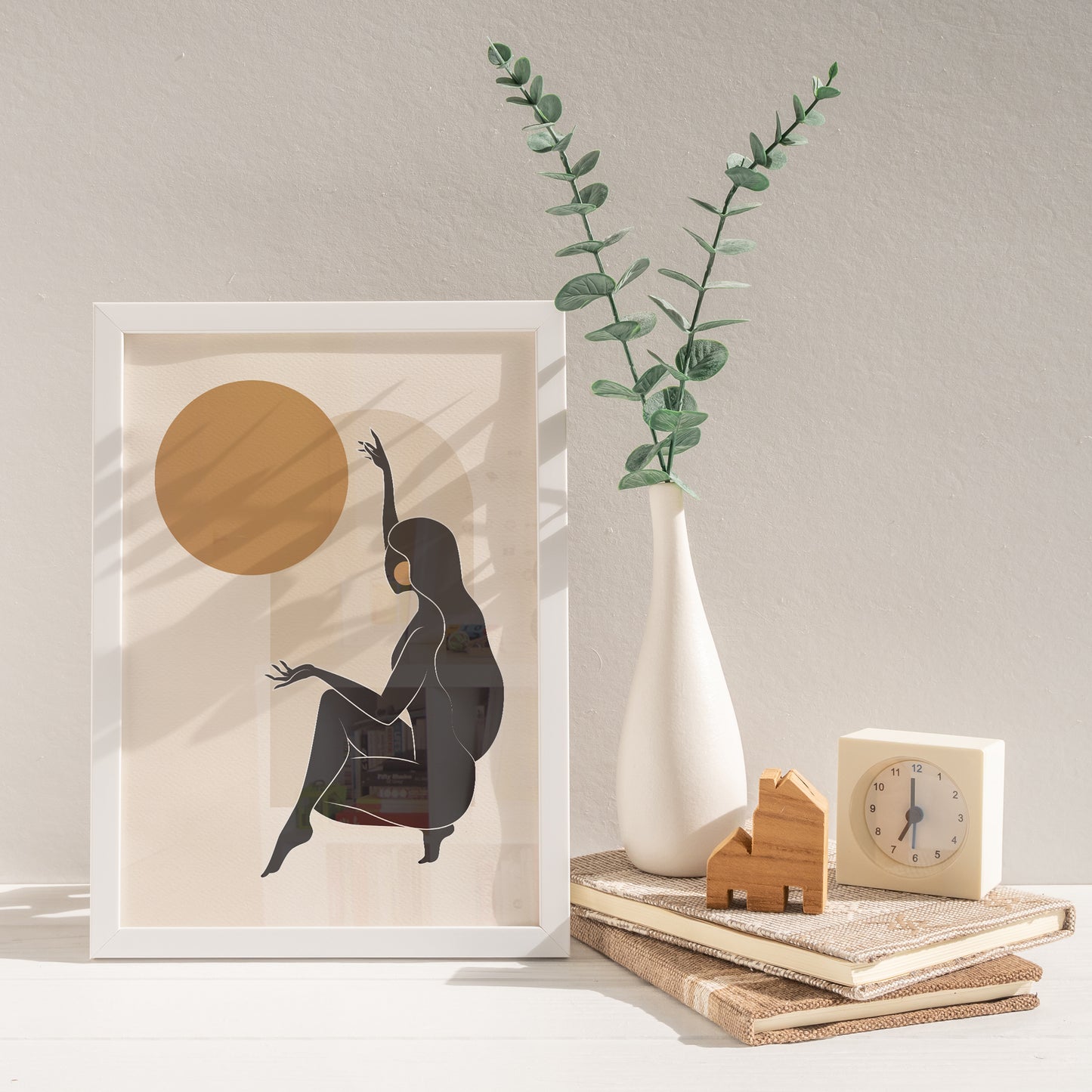 Boho Women & Sun Poster