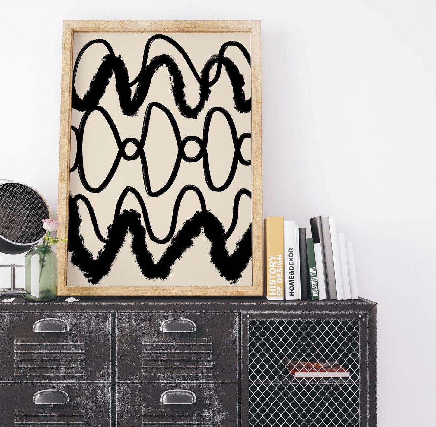 Abstract Black And White Print - HypeSheriff Europe