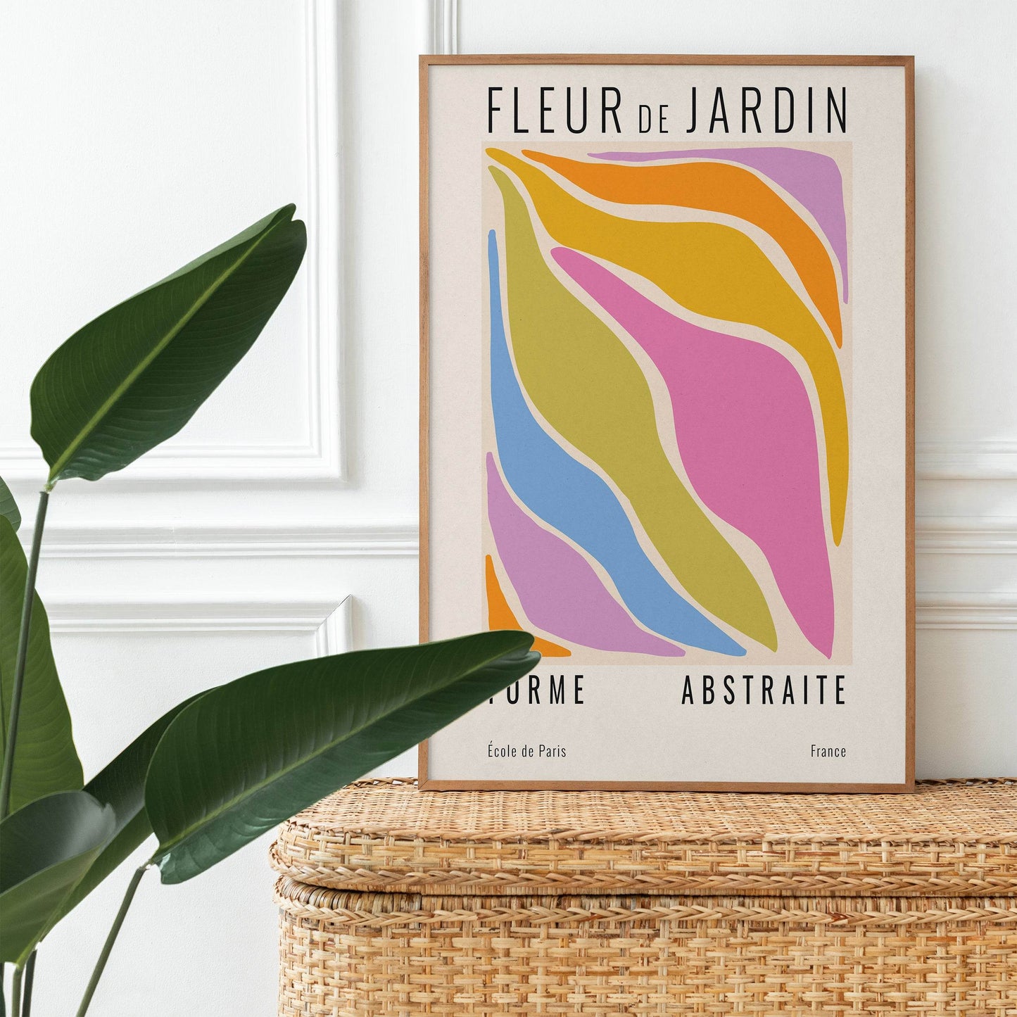 Colorful Fleur de Jardin Art Print - HypeSheriff Europe