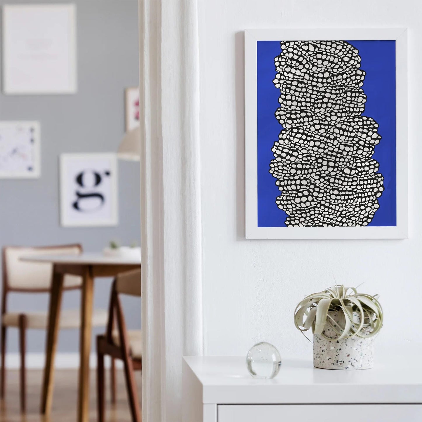 Blue Abstract Modern Poster