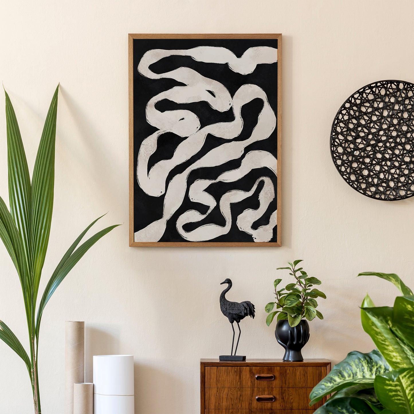 Black&White Abstract Shape Poster