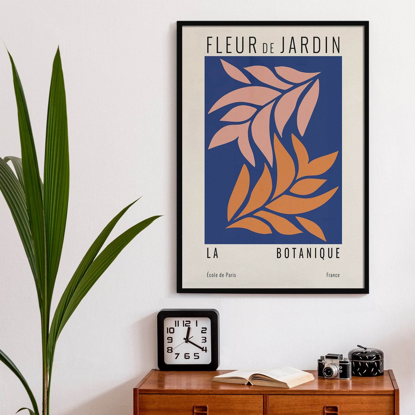 Blue Fleur de Jardin Poster - HypeSheriff Europe