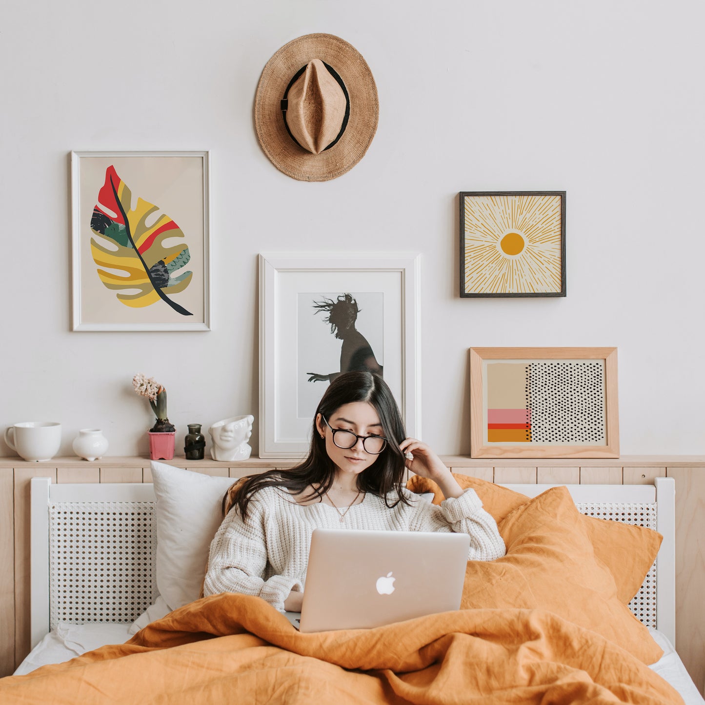 Artistic Monstera Leaf Print