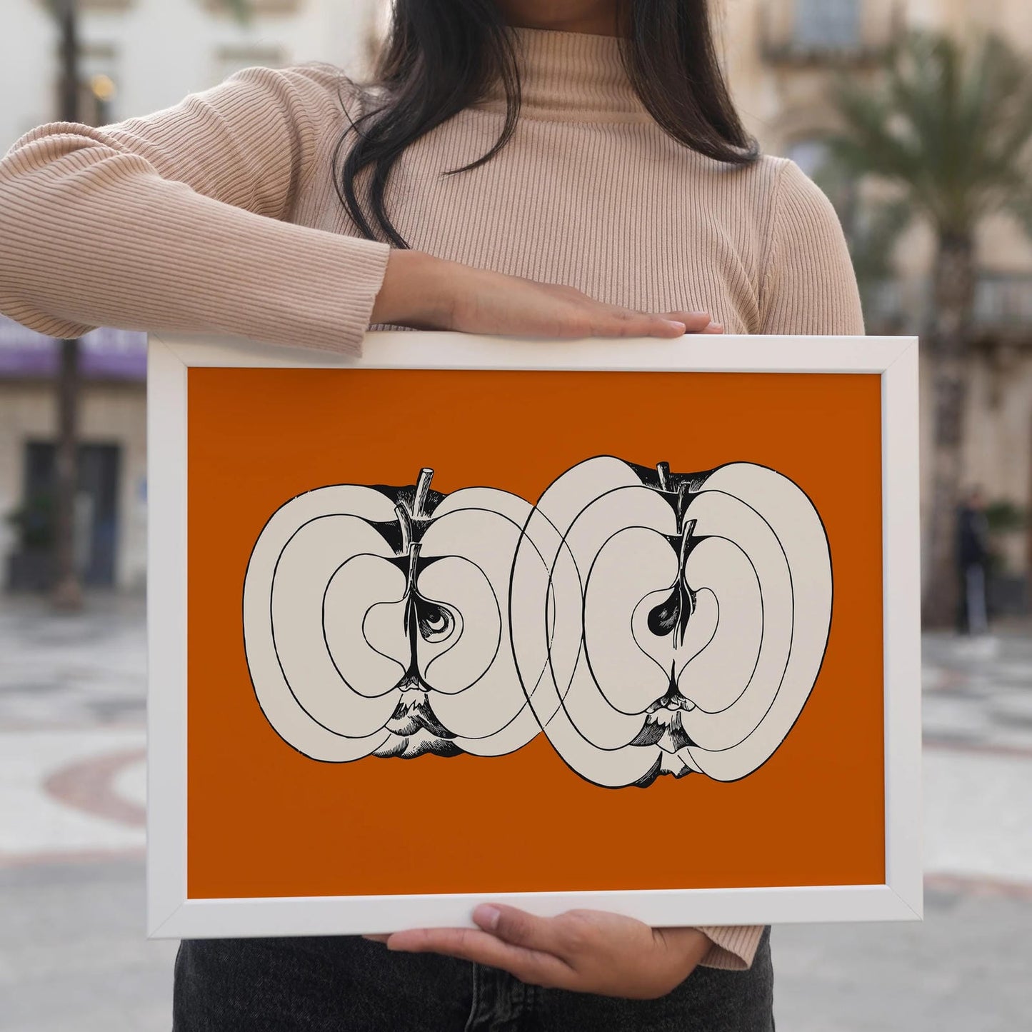 Minimalist Apple Horizontal Print