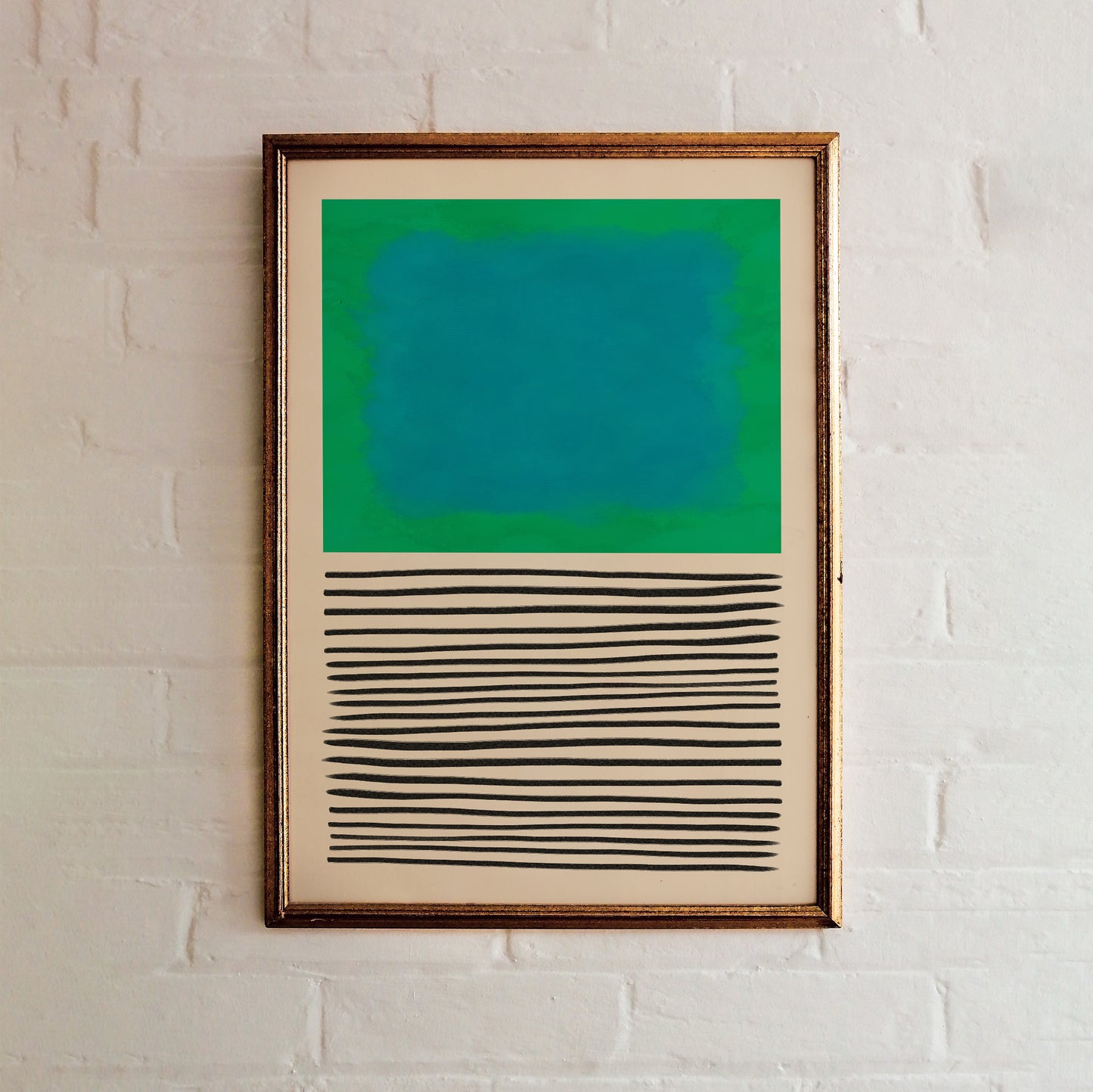 Modern Rothko Inspired Green Poster