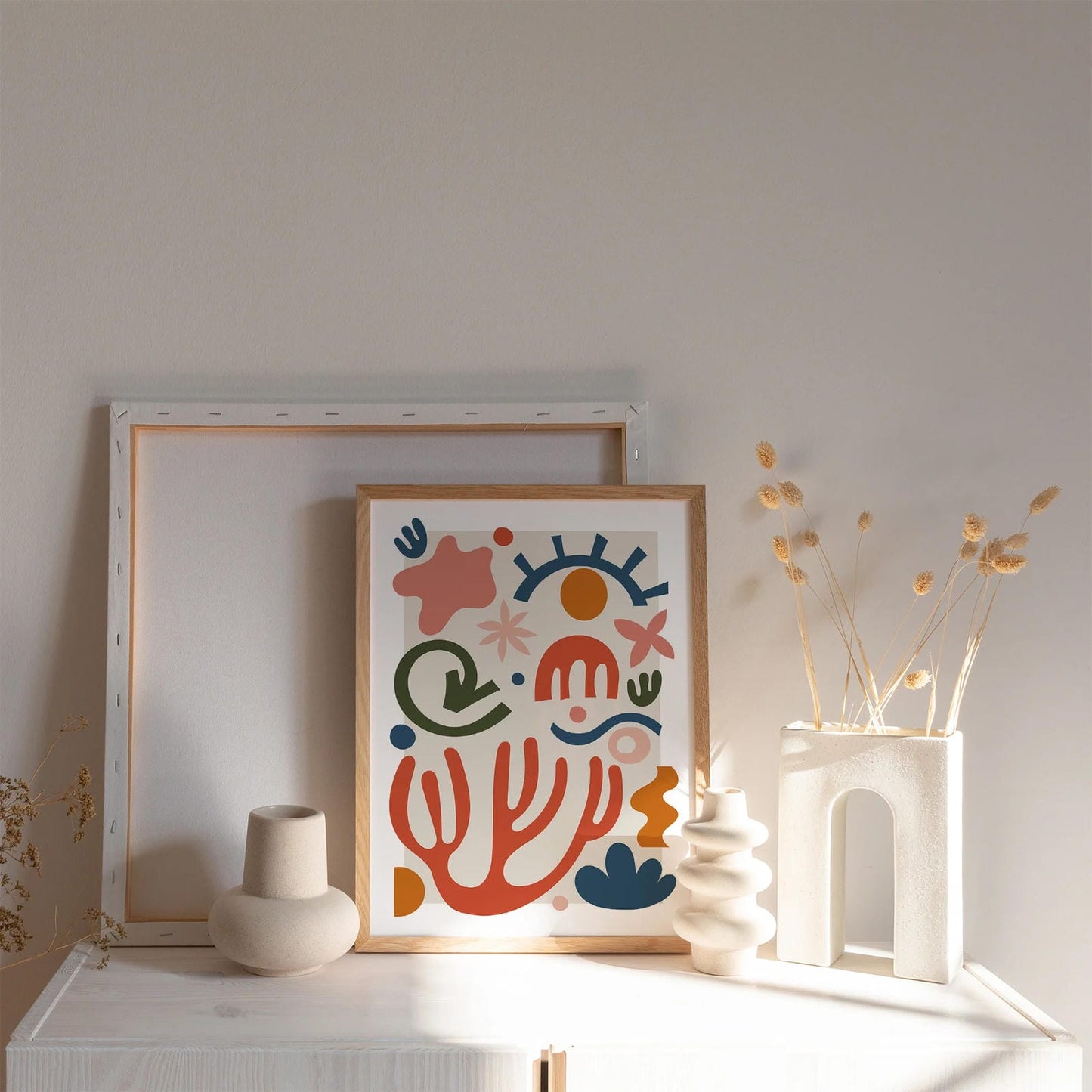 Papiers Decoupes Colorful Poster