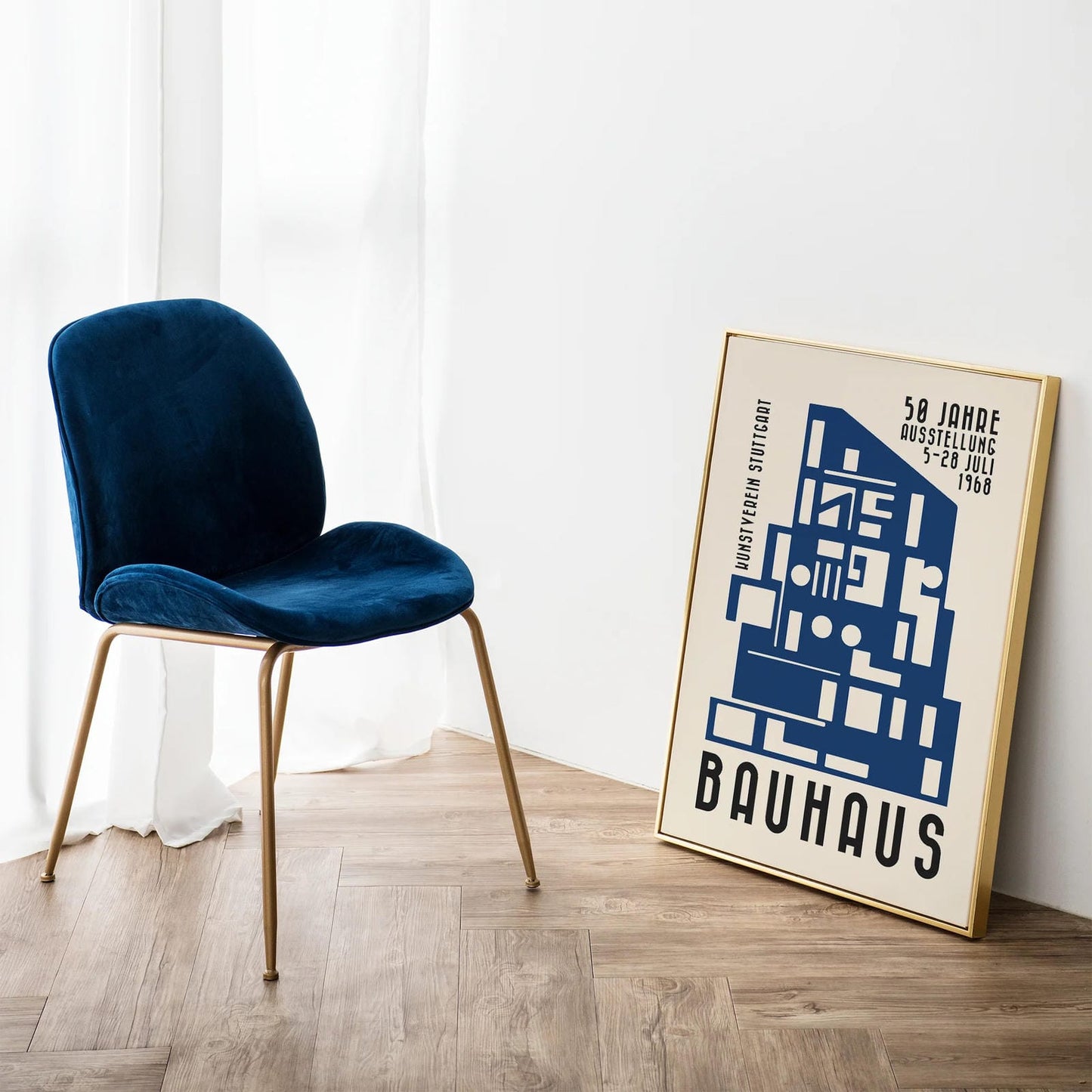 Bauhaus 50 Jahre Ausstellung, Stuttgart Poster