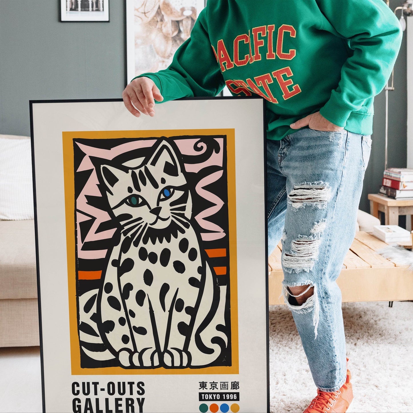 Sitting Cat Poster - HypeSheriff Europe