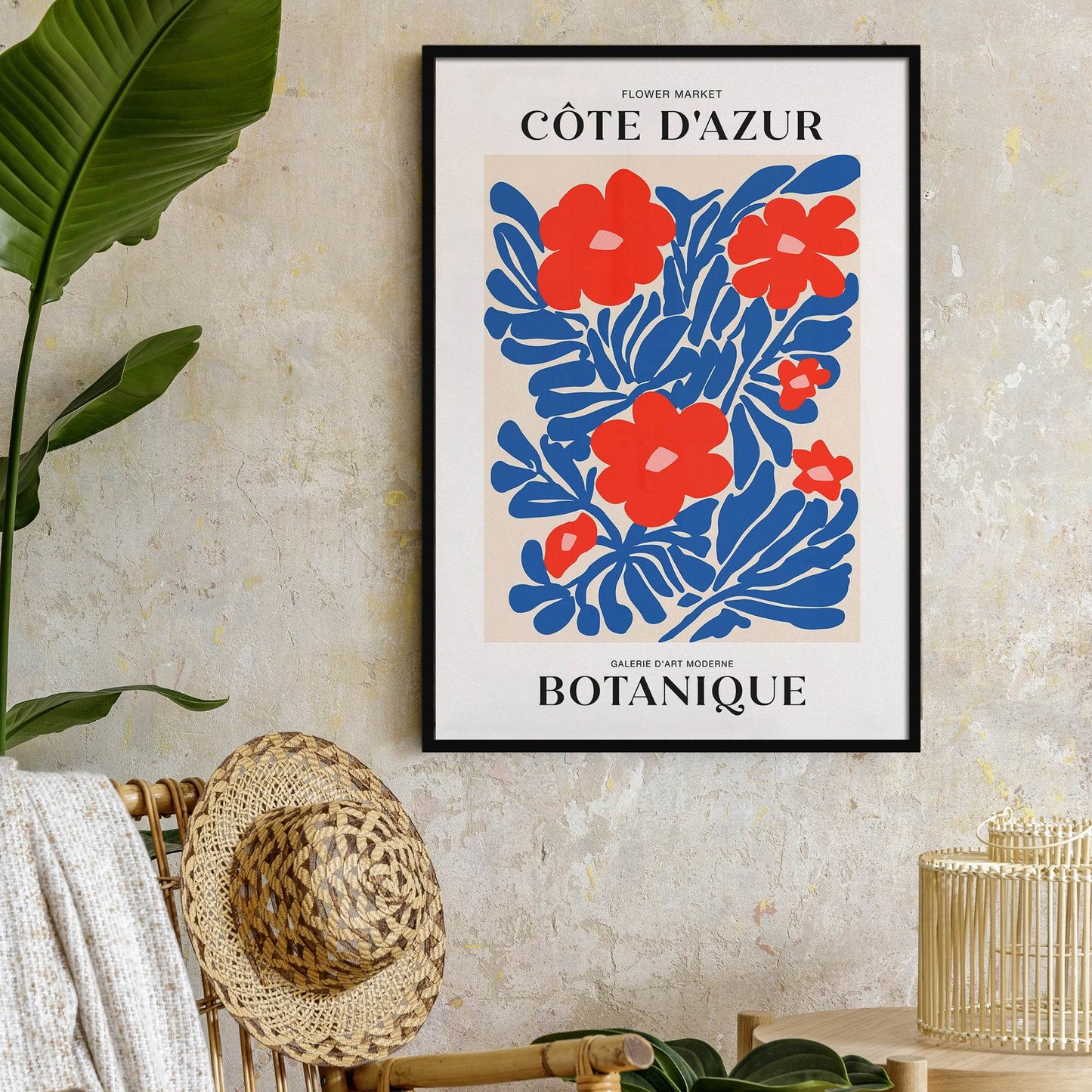 Blue Botanique French Poster - HypeSheriff Europe