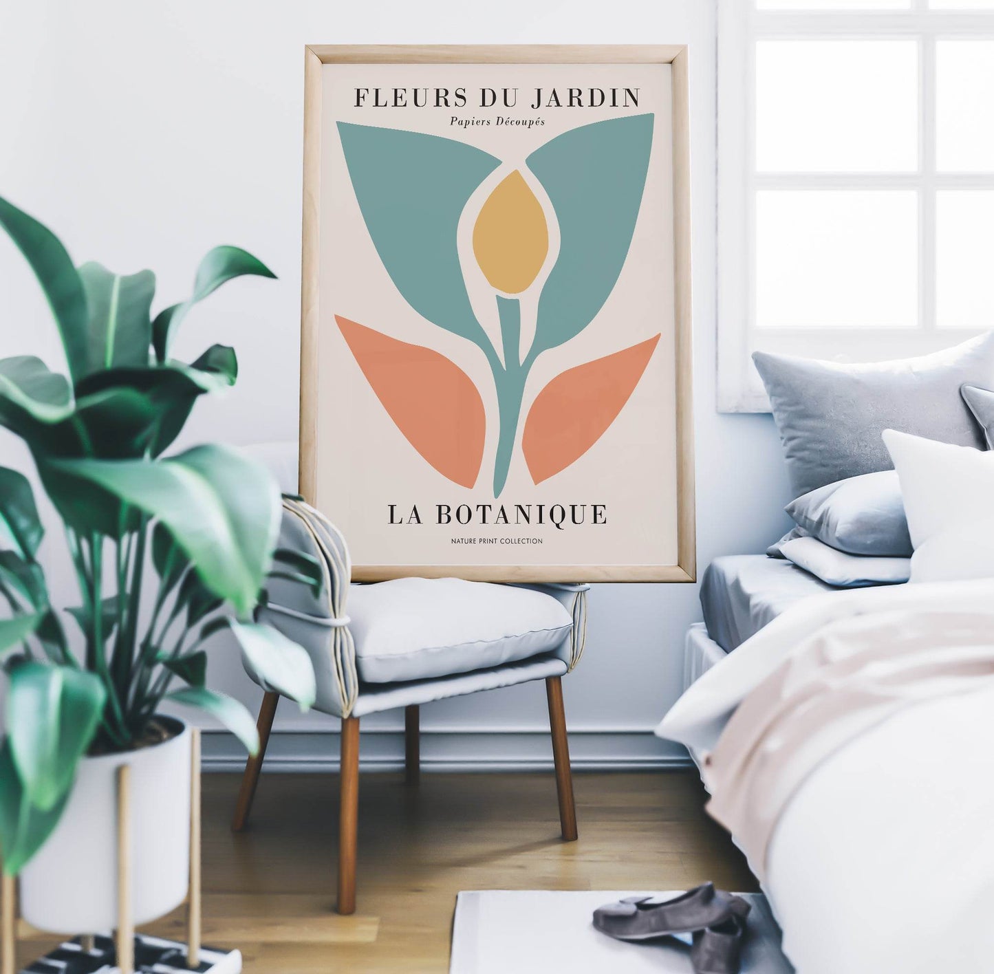 Modern Cut Out Flower Poster - HypeSheriff Europe