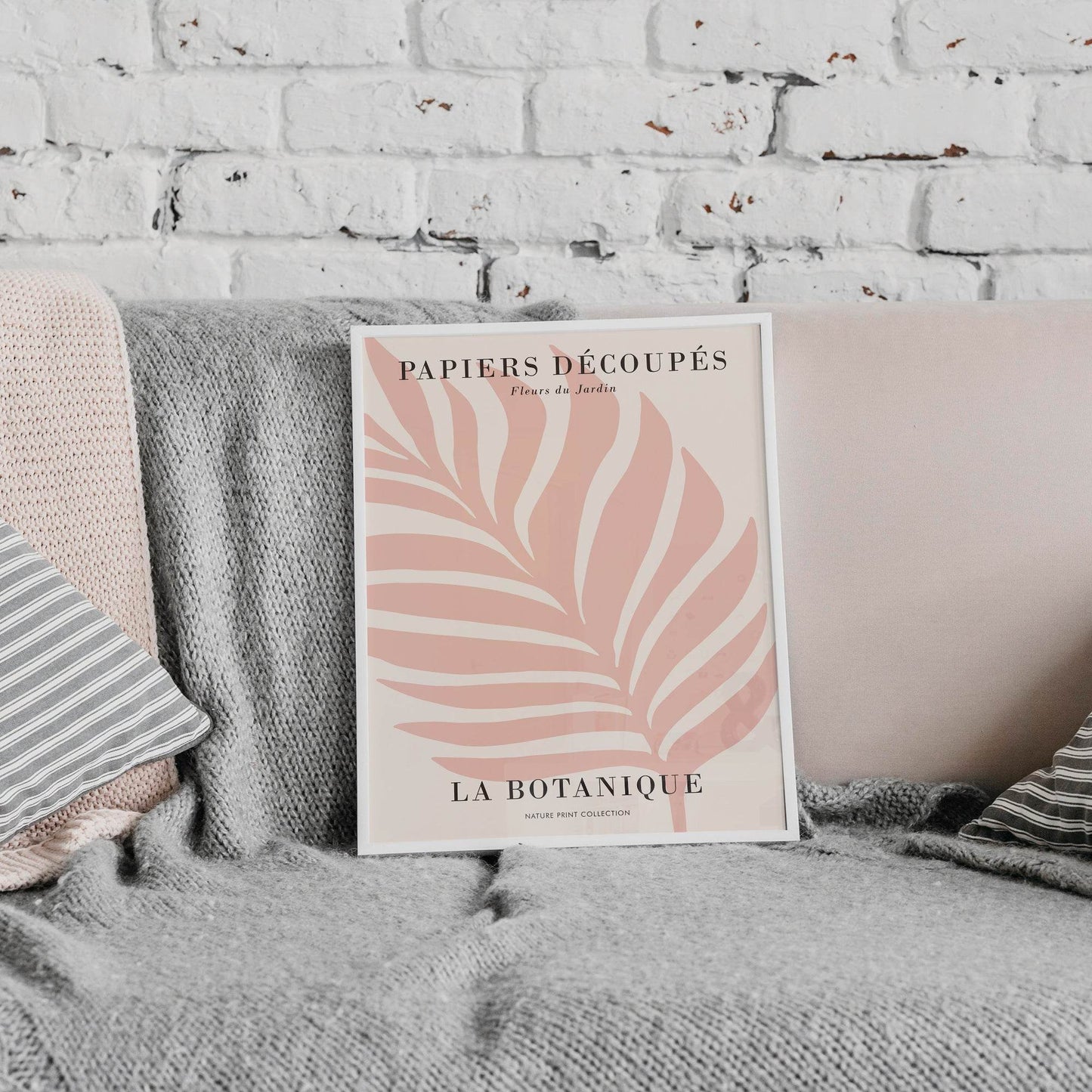 Pink Leaf Modern Poster - HypeSheriff Europe