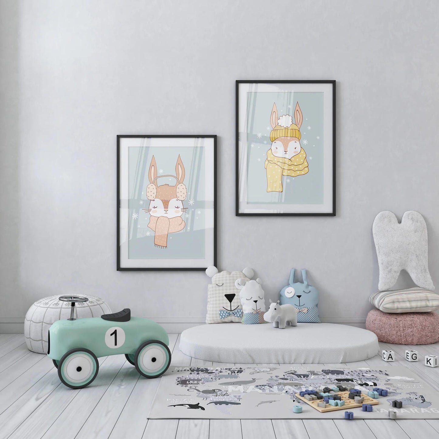 Cute Rabbit Poster - HypeSheriff Europe