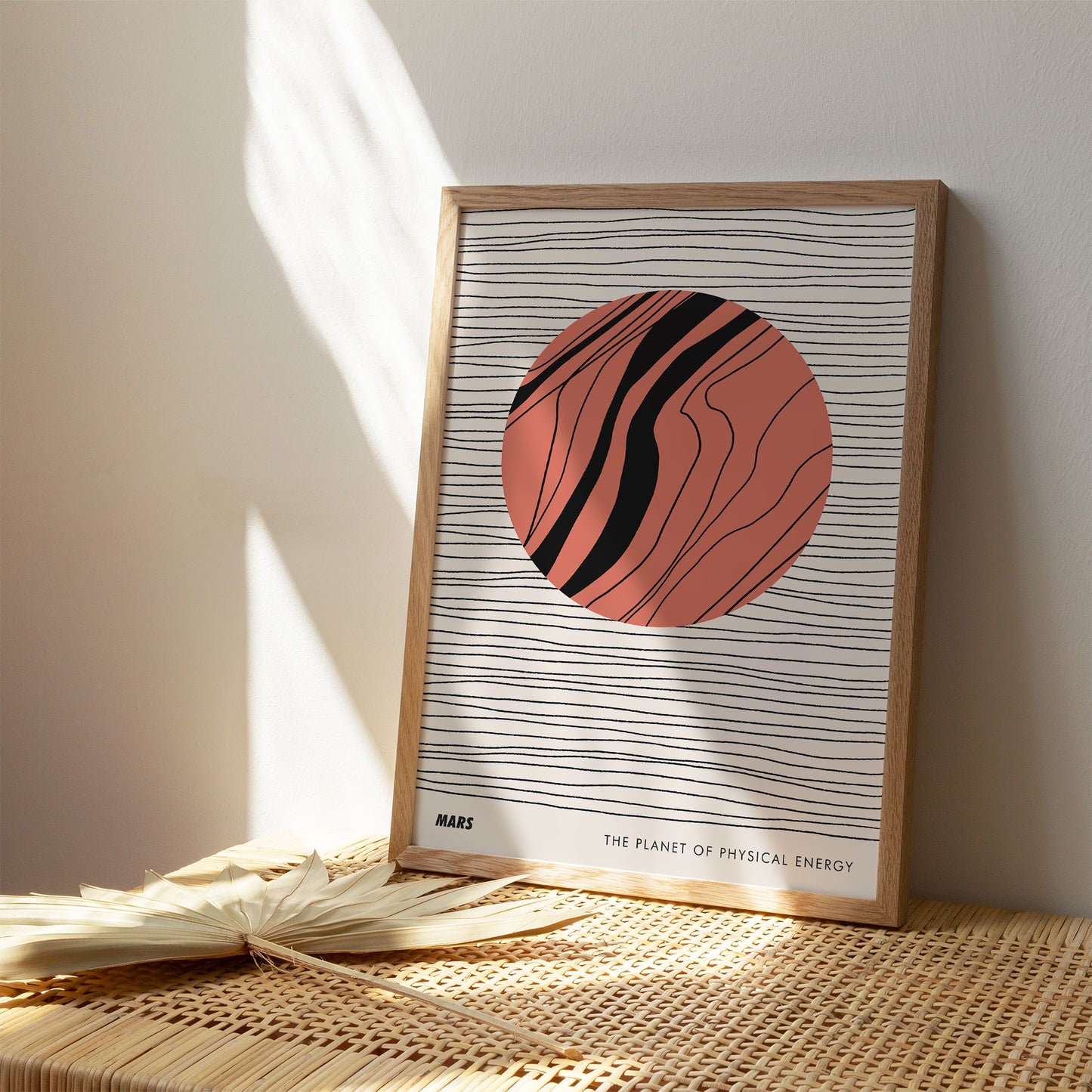 Mars Planet Retro Poster