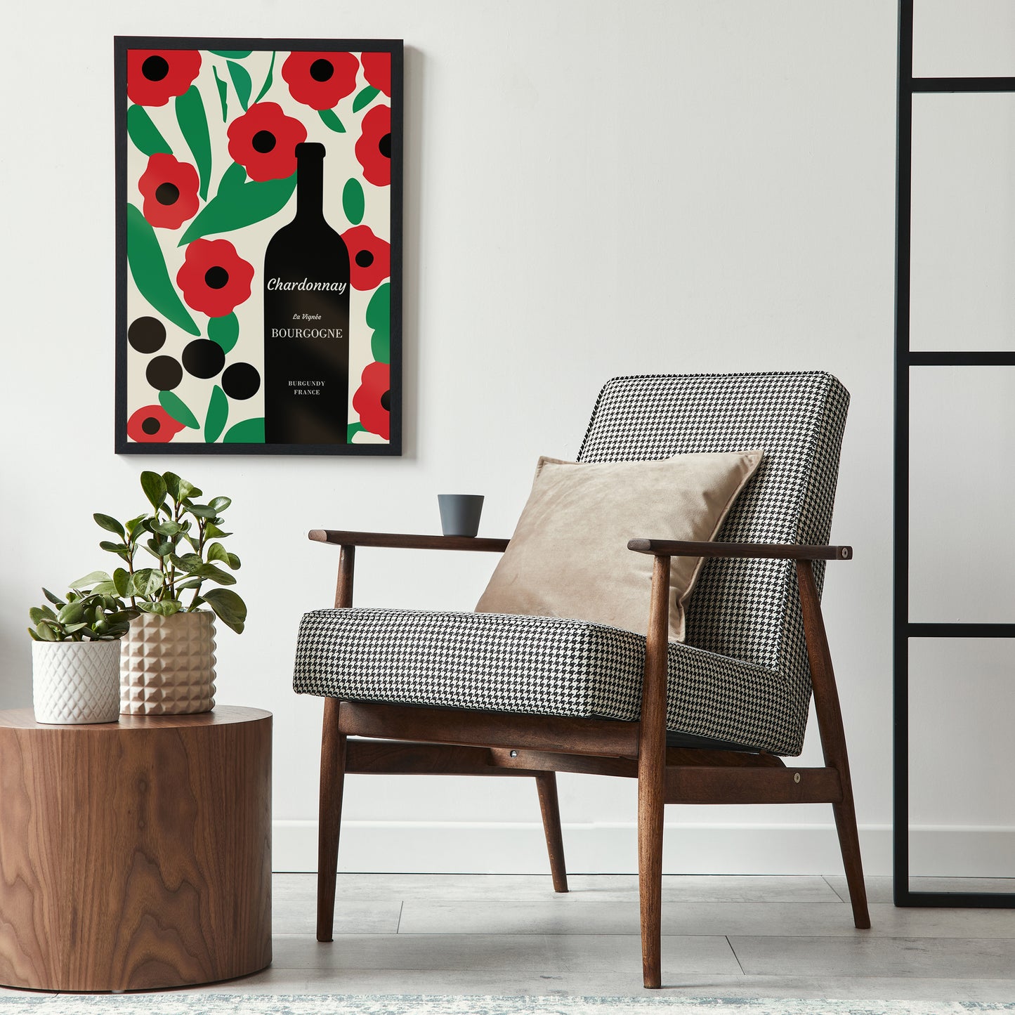 Burgundy France Chardonnay Wine Poster