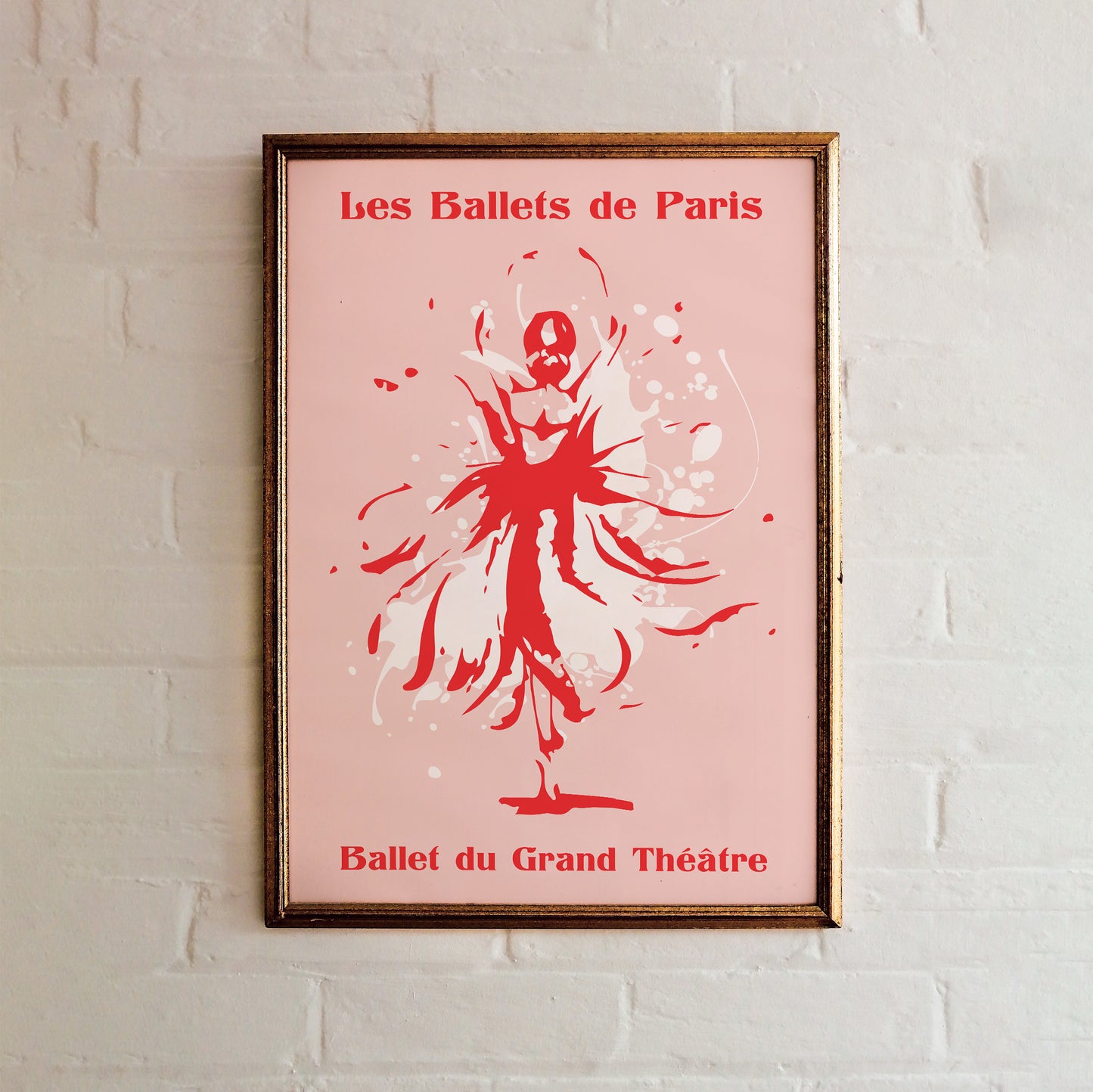 Les Ballets de Paris Pink Poster