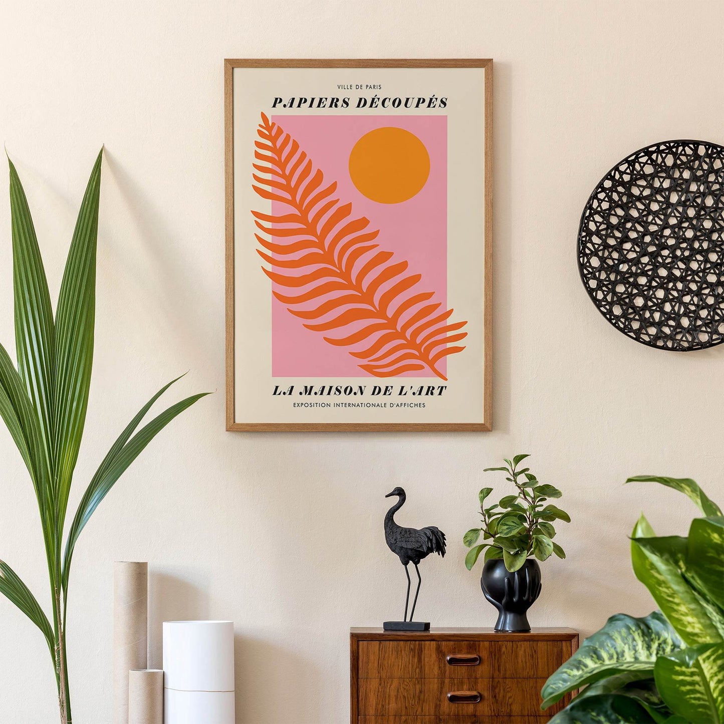 Pink Papiers Decoupes Poster - HypeSheriff Europe