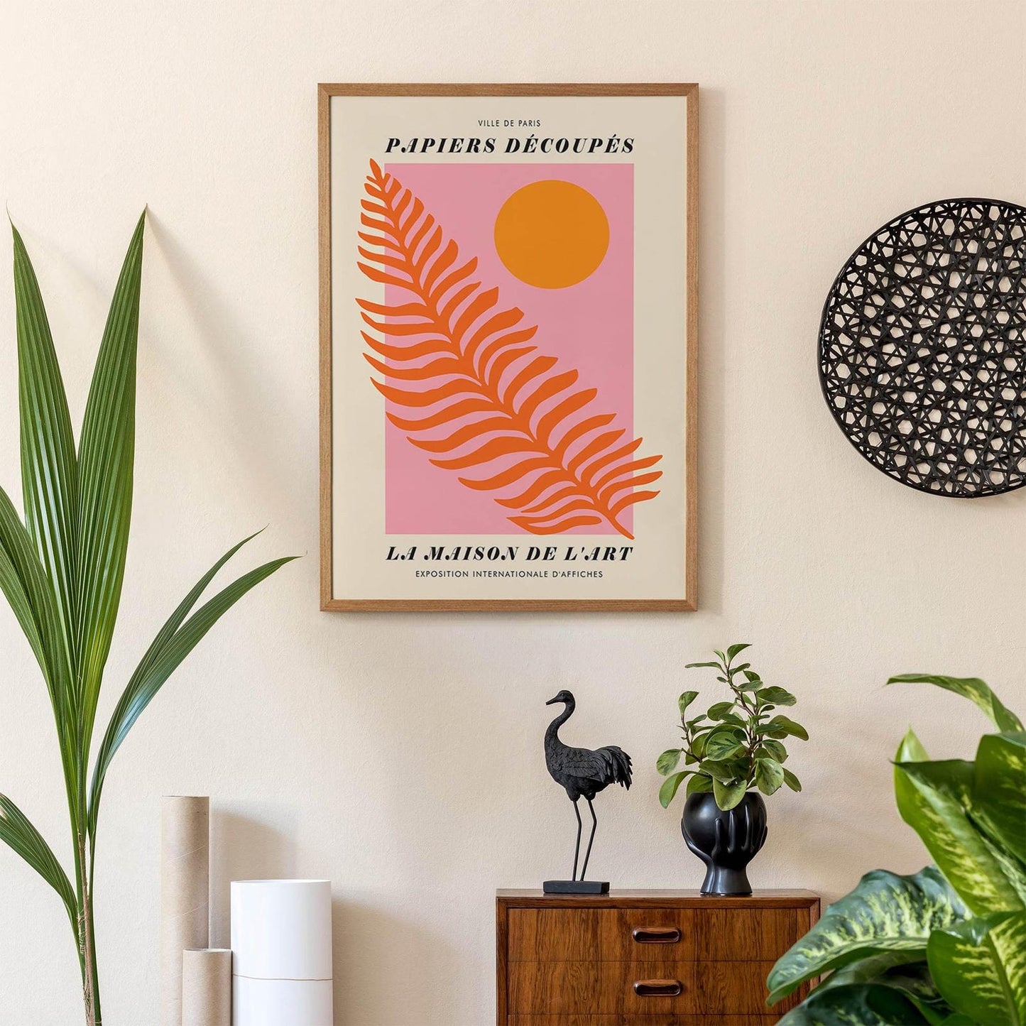 Pink Papiers Decoupes Poster - HypeSheriff Europe