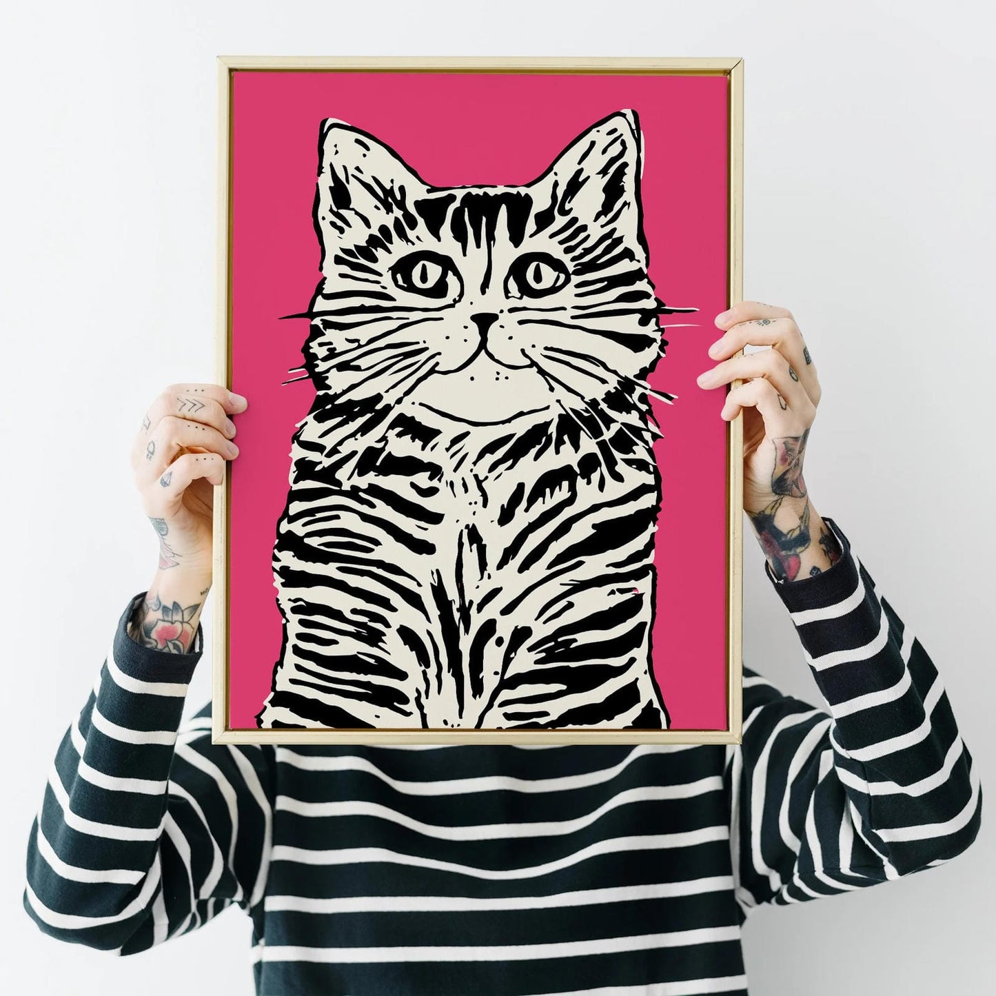 Retro Cat Lover Gift Poster