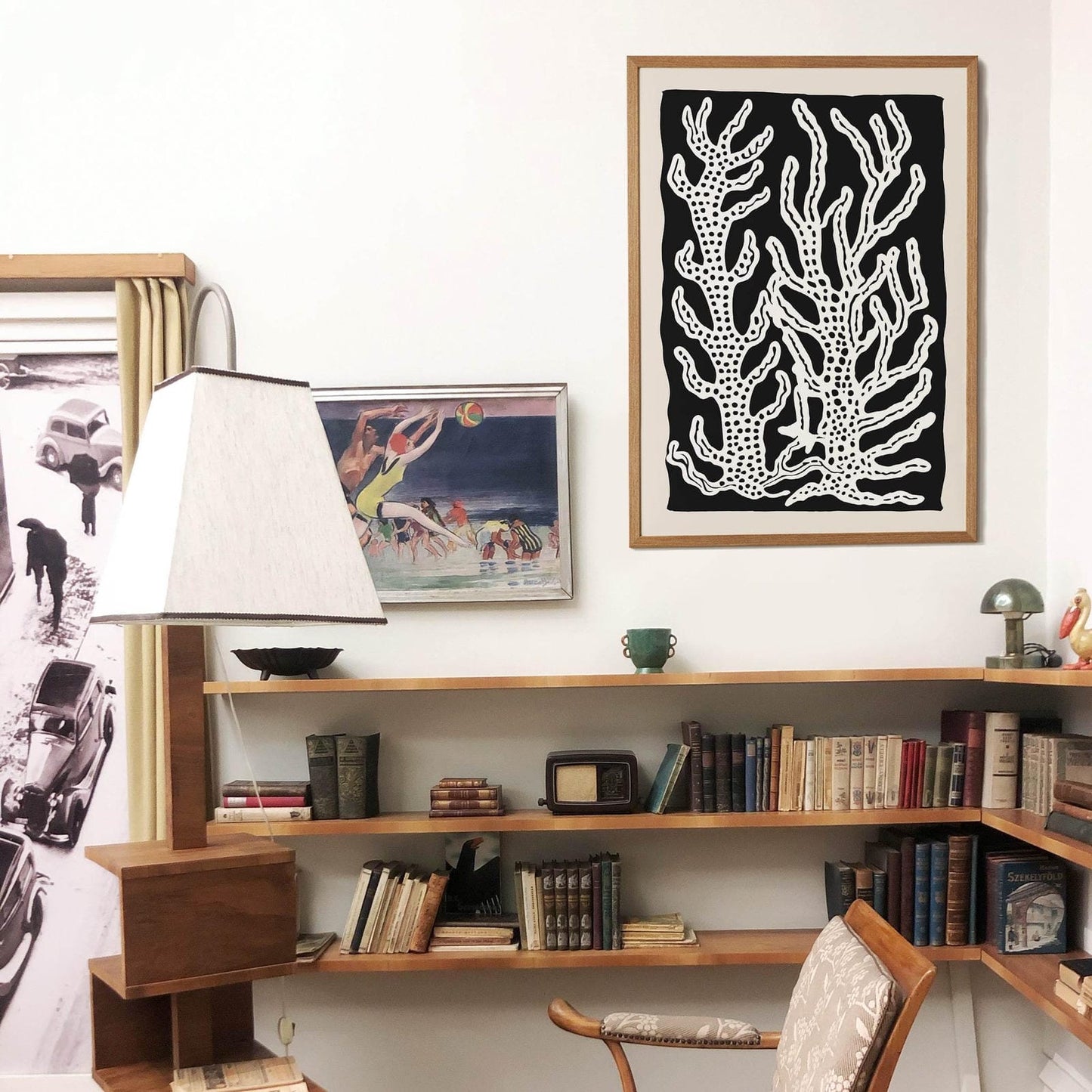 Black Rustic Botanical Art Print - HypeSheriff Europe