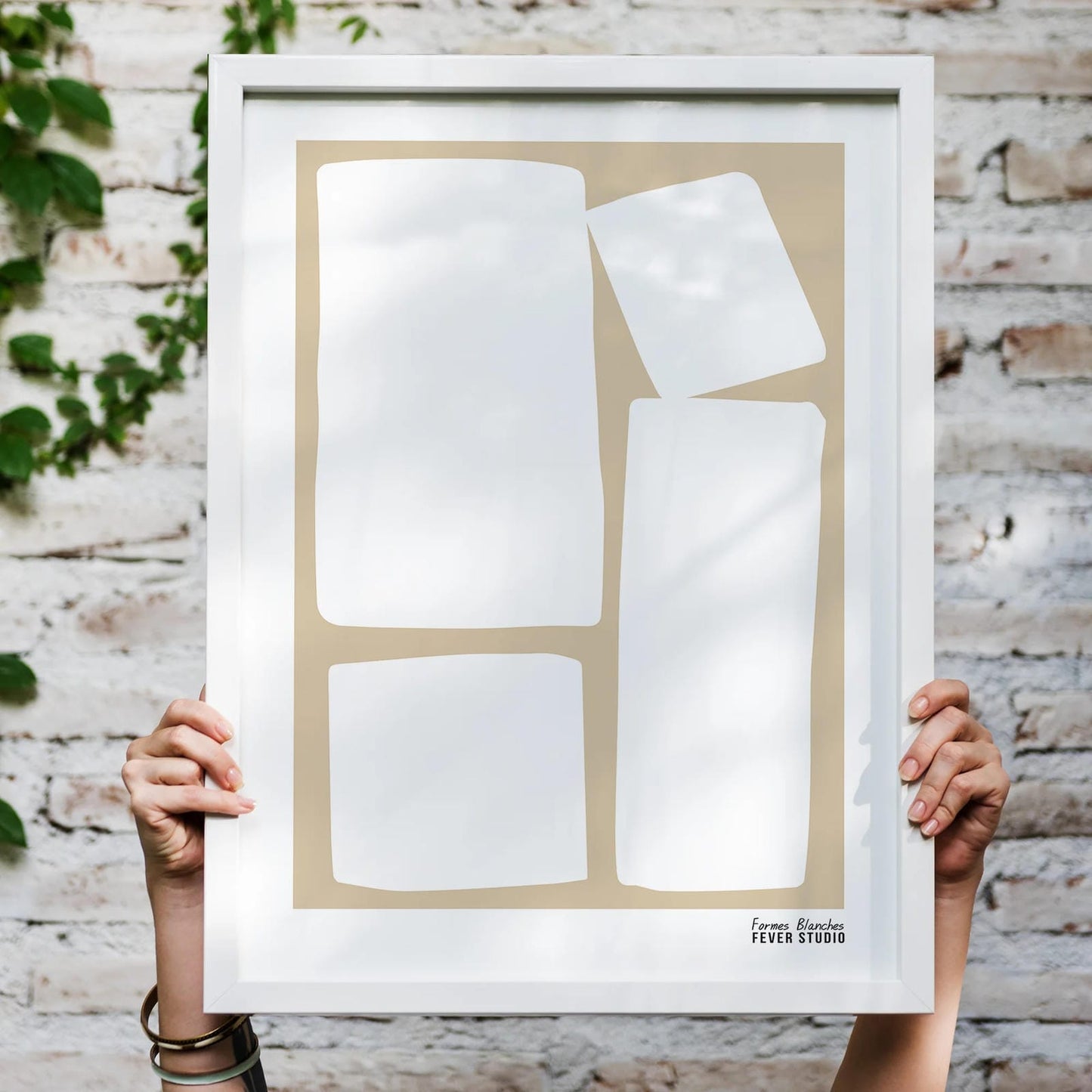 FEVER STUDIO - Formes Blanches Art Print