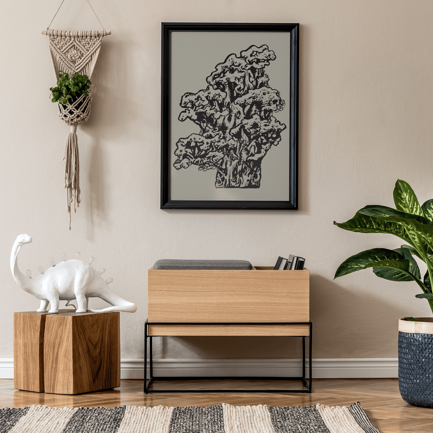 Handdrawn Volcano Poster - HypeSheriff Europe