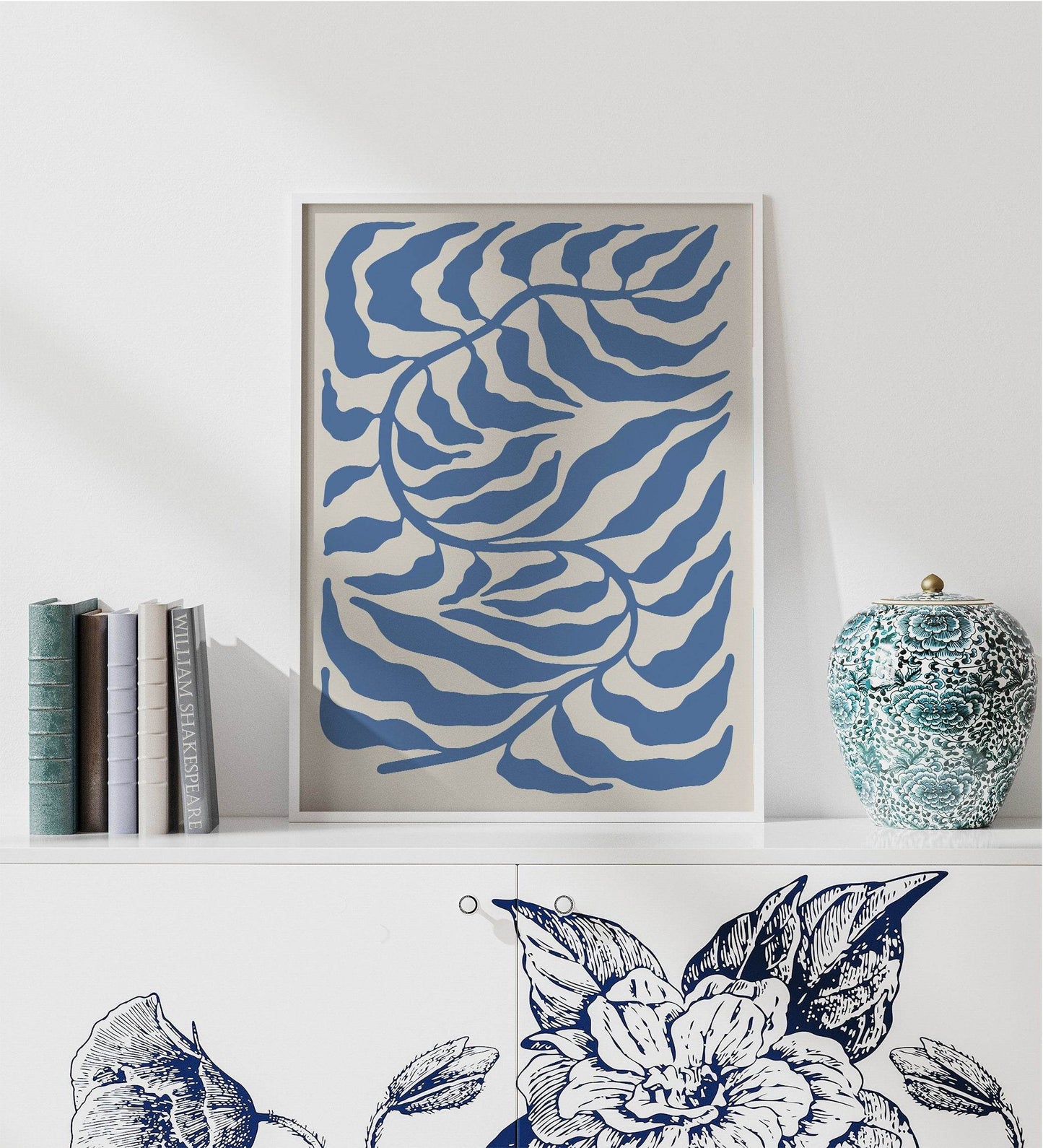 Blue Leaf No.1 Poster - HypeSheriff Europe