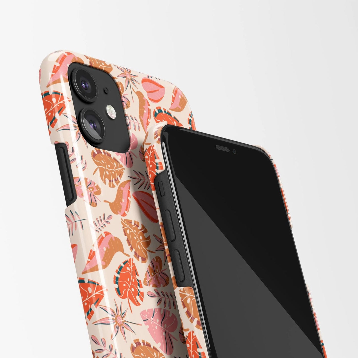 iPhone Case with Floral Cozy Pattern