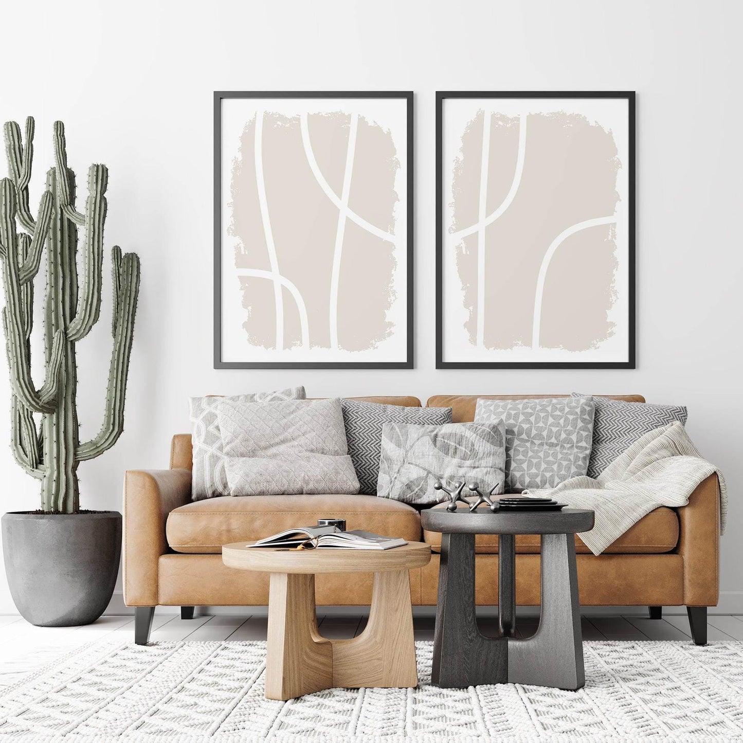 Set of 2 Scandi Abstract Prints - HypeSheriff Europe