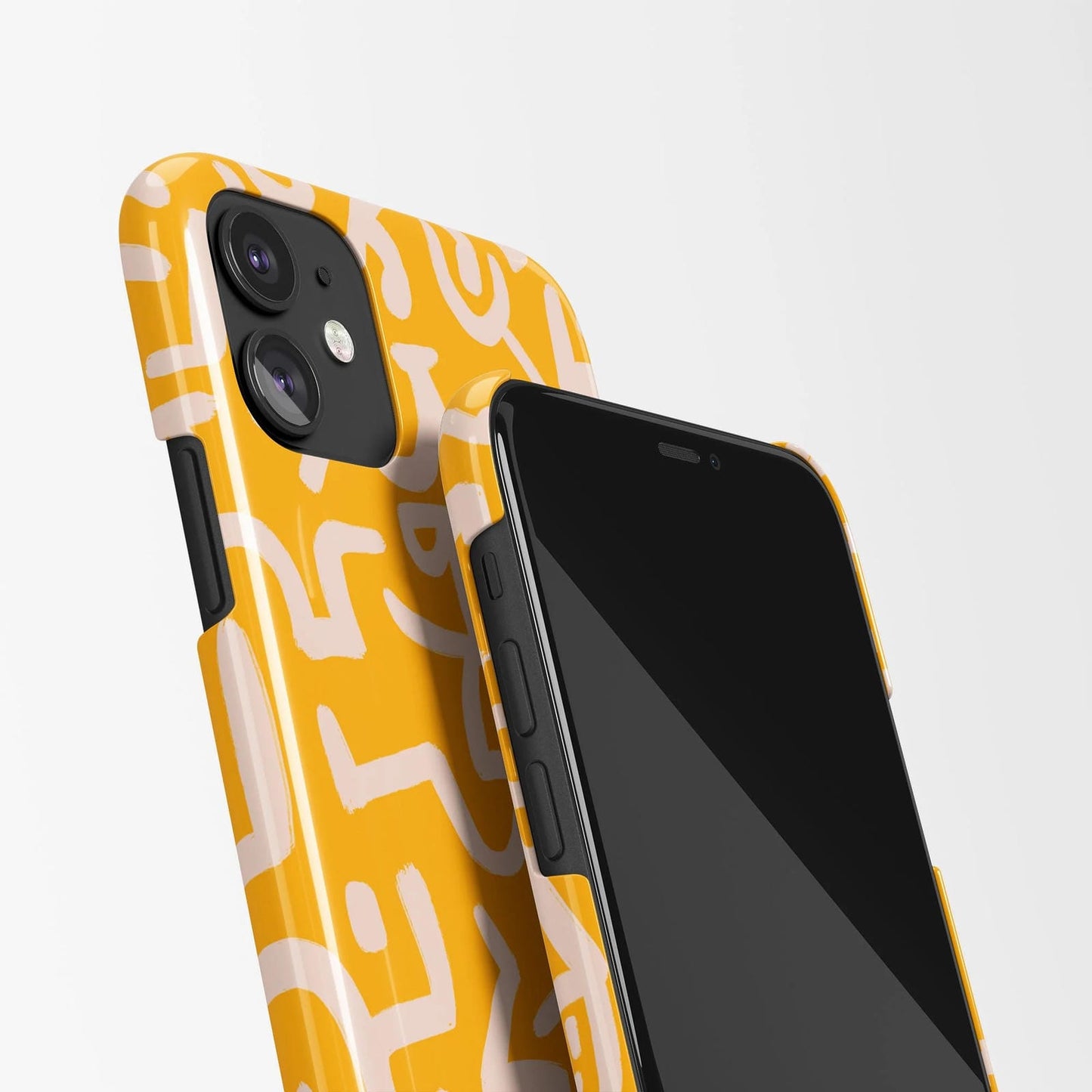 Handdrawn Yellow iPhone Case