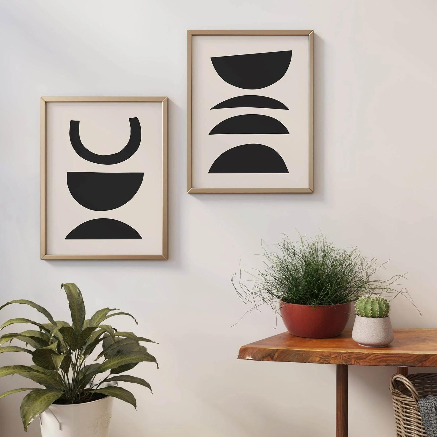Set of 2 Rustic Abstract Prints - HypeSheriff Europe