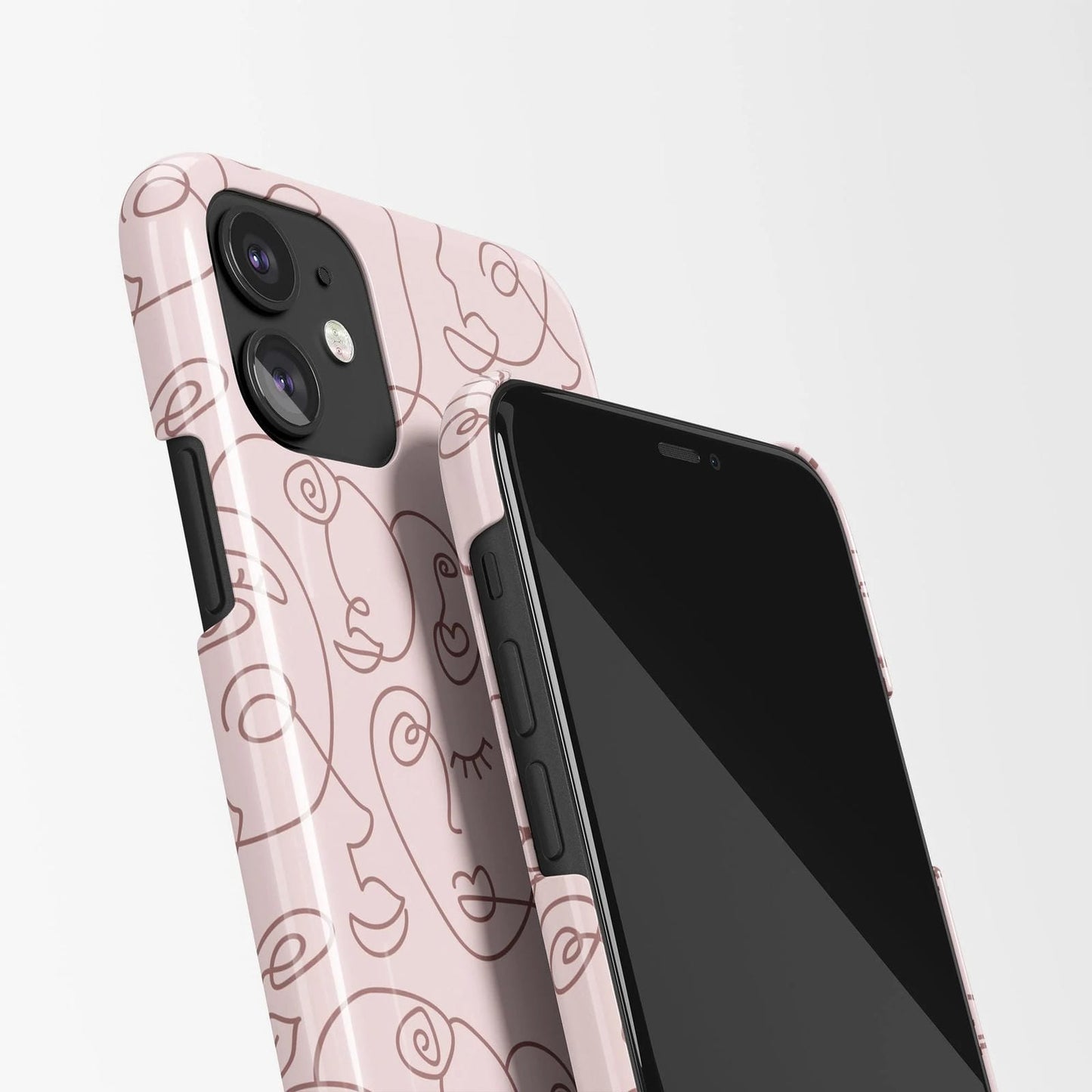iPhone Case with Line Art Print