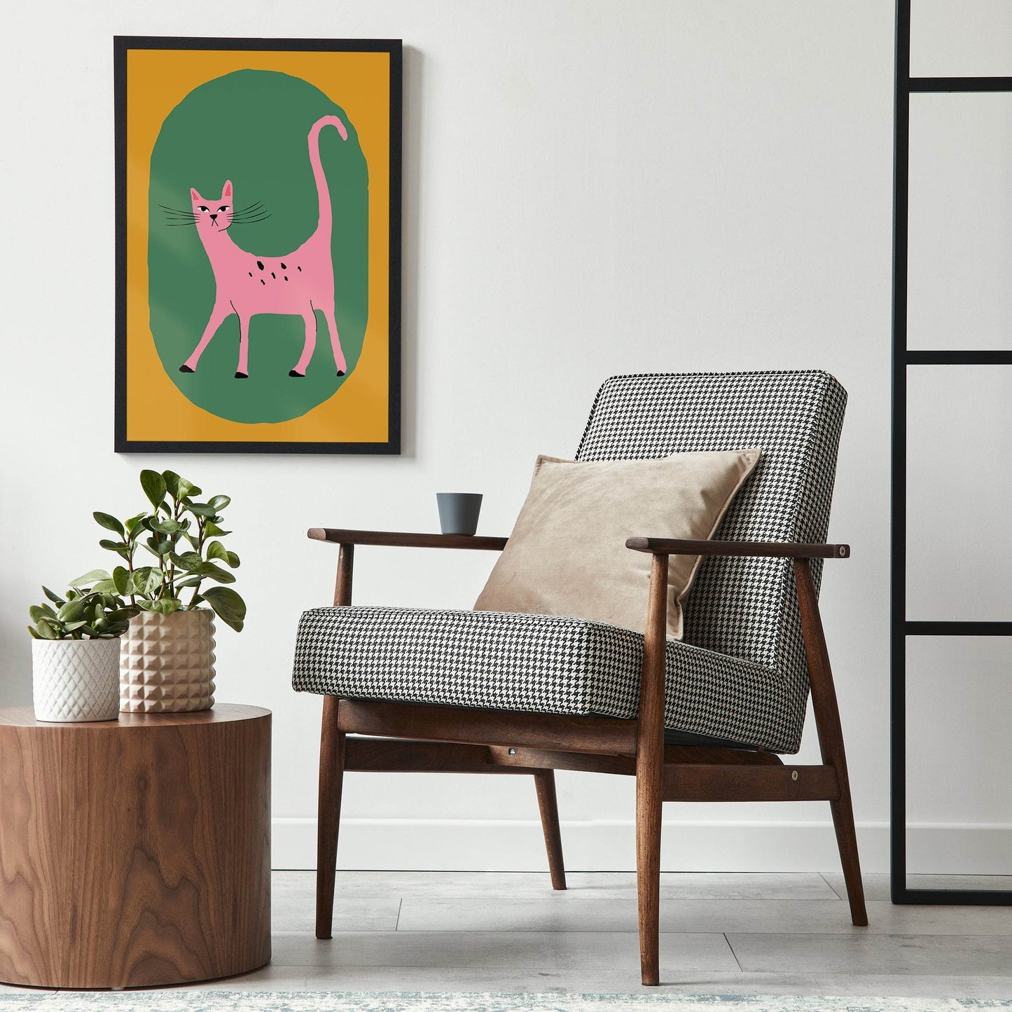 Pink Cat Poster - HypeSheriff Europe