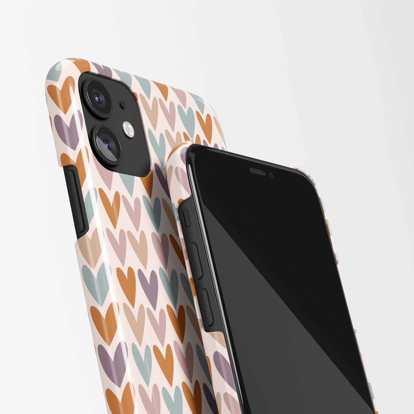 Cute iPhone Case with small hearts pattern