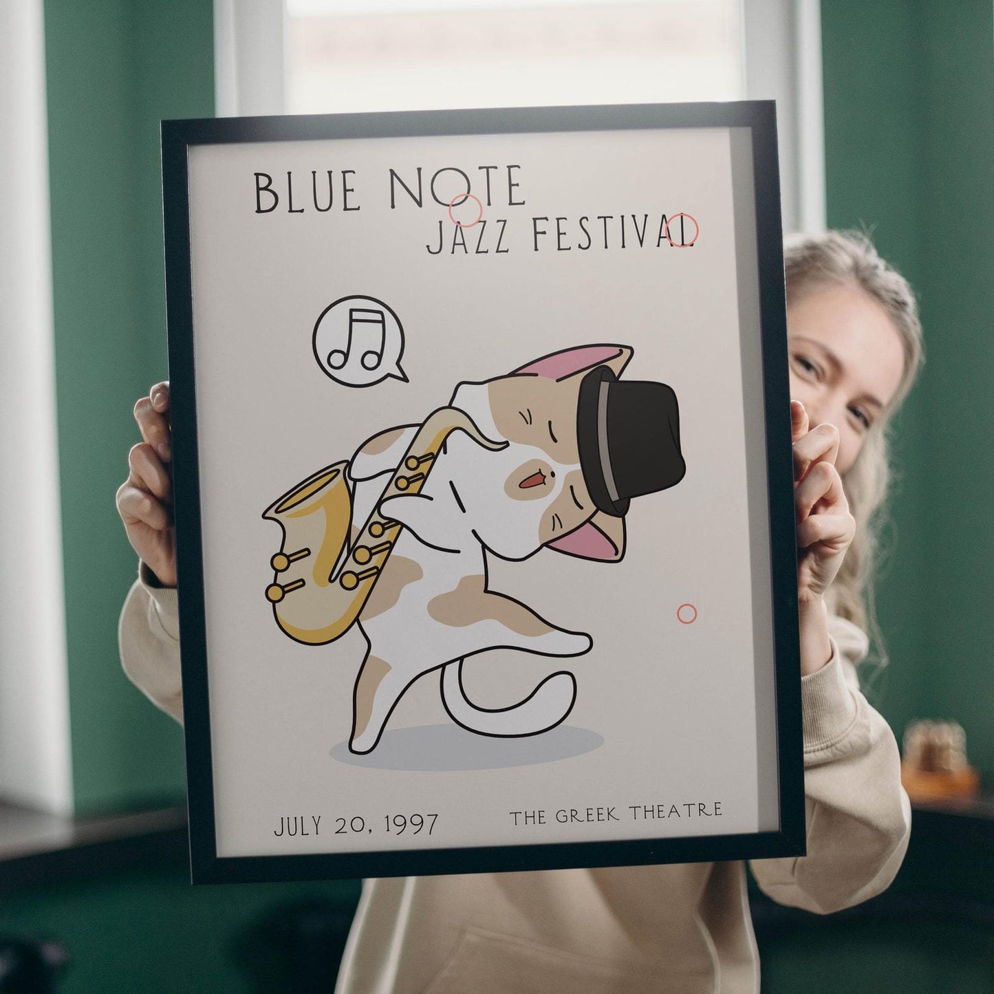 Set of 3 Jazz Posters with cute kittens - HypeSheriff Europe