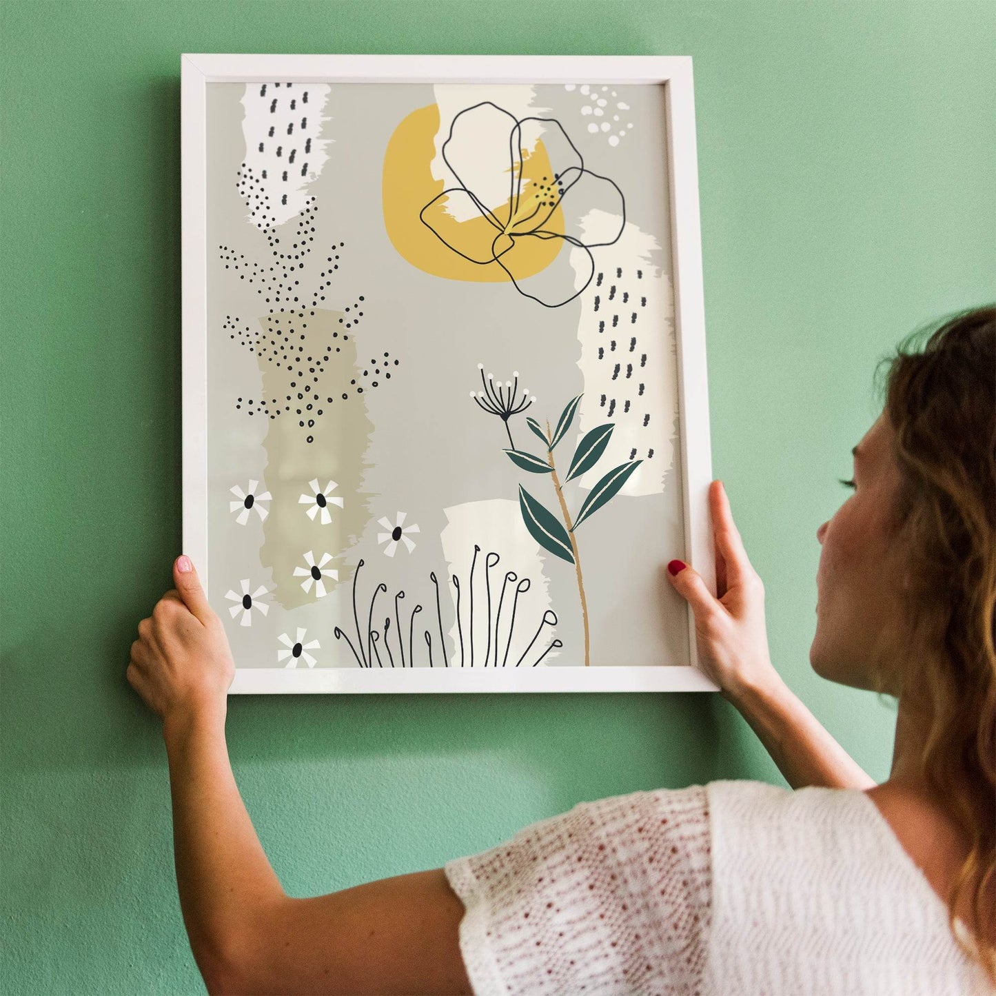 Floral Illustration Print - HypeSheriff Europe