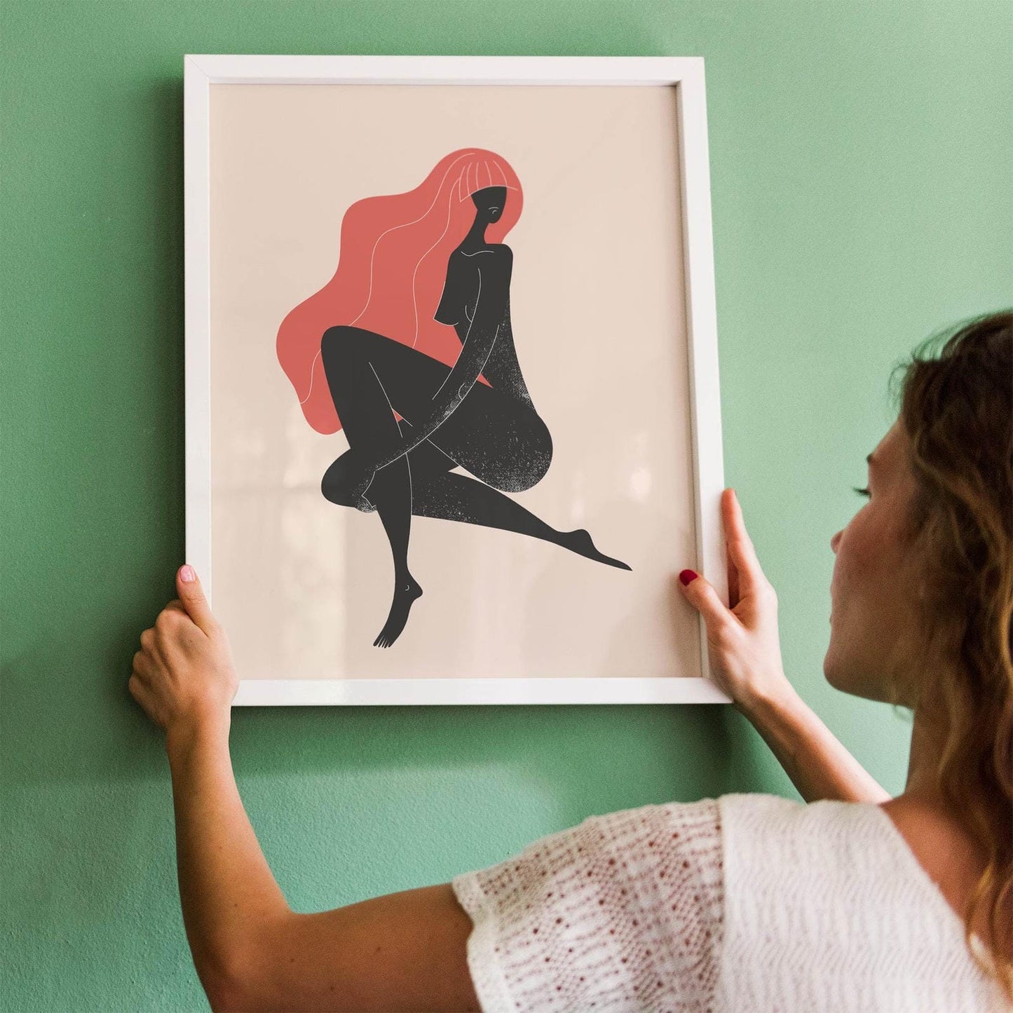 Abstract Woman Art Print - HypeSheriff Europe