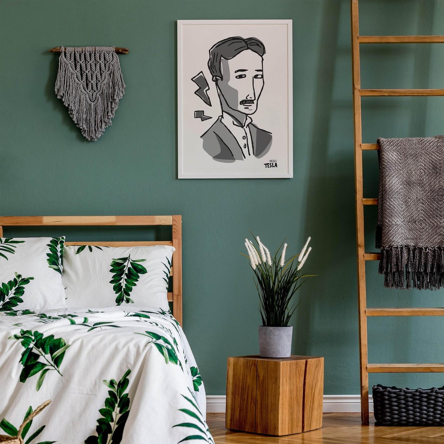 Nikola Tesla Black&White Poster - HypeSheriff Europe