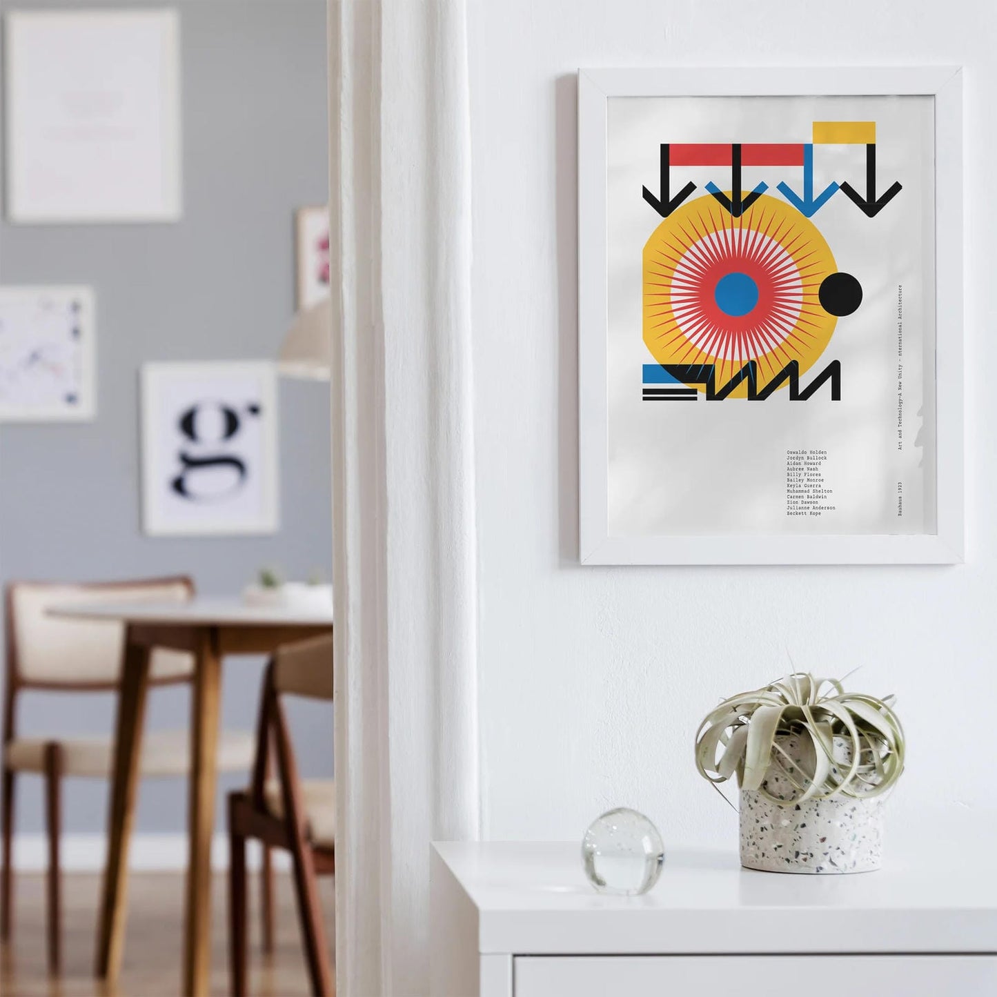 Bauhaus Sunset Poster