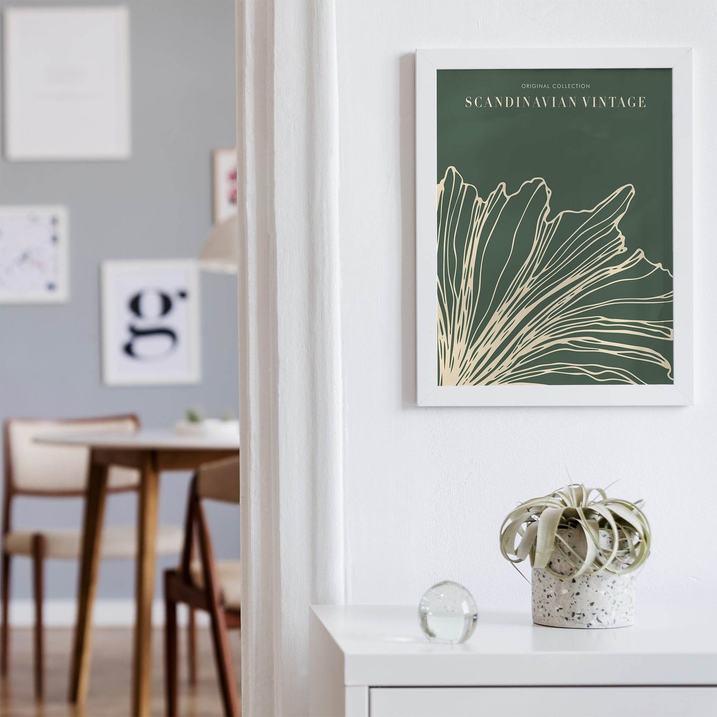 Minimalist Green Scandinavian Poster - HypeSheriff Europe