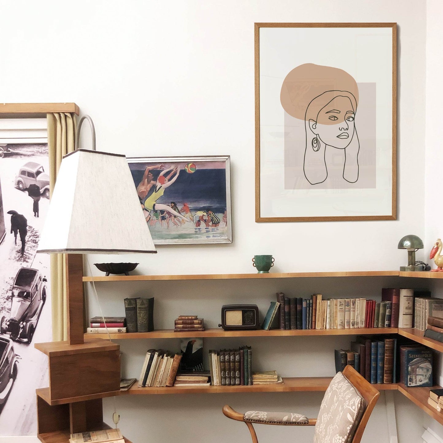 Line Art Neutral Decor Art Print - HypeSheriff Europe